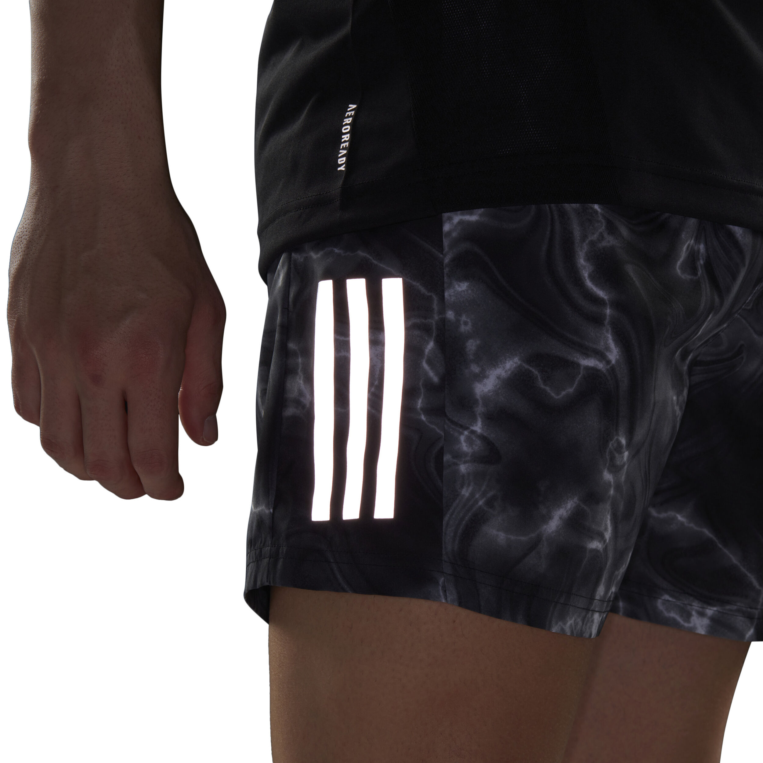 Buy adidas Own The Run 5in AOP Running Shorts Men Black