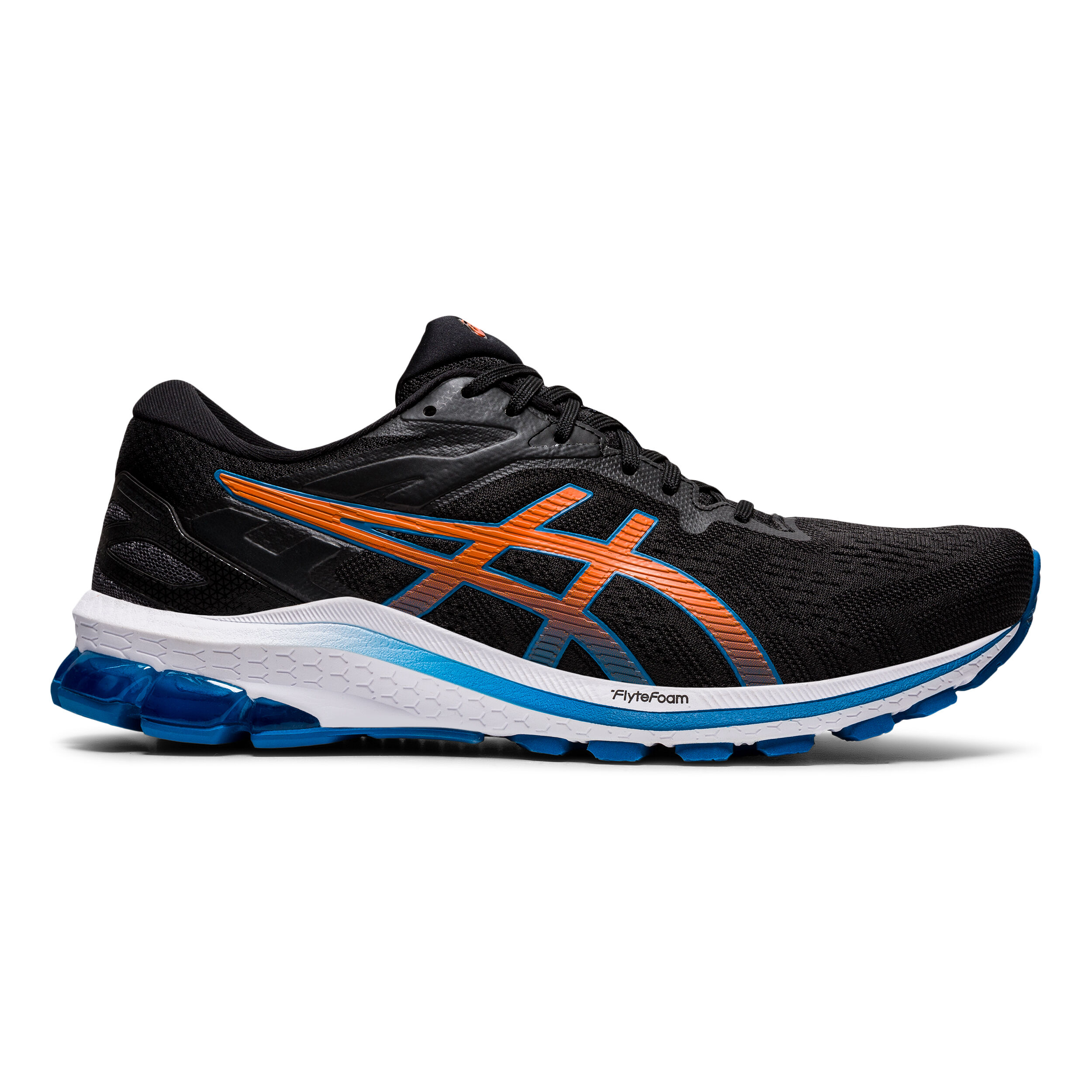 Buy ASICS GT 1000 10 Stability Running Shoe Men Black Blue in size 45 online Running Point COM