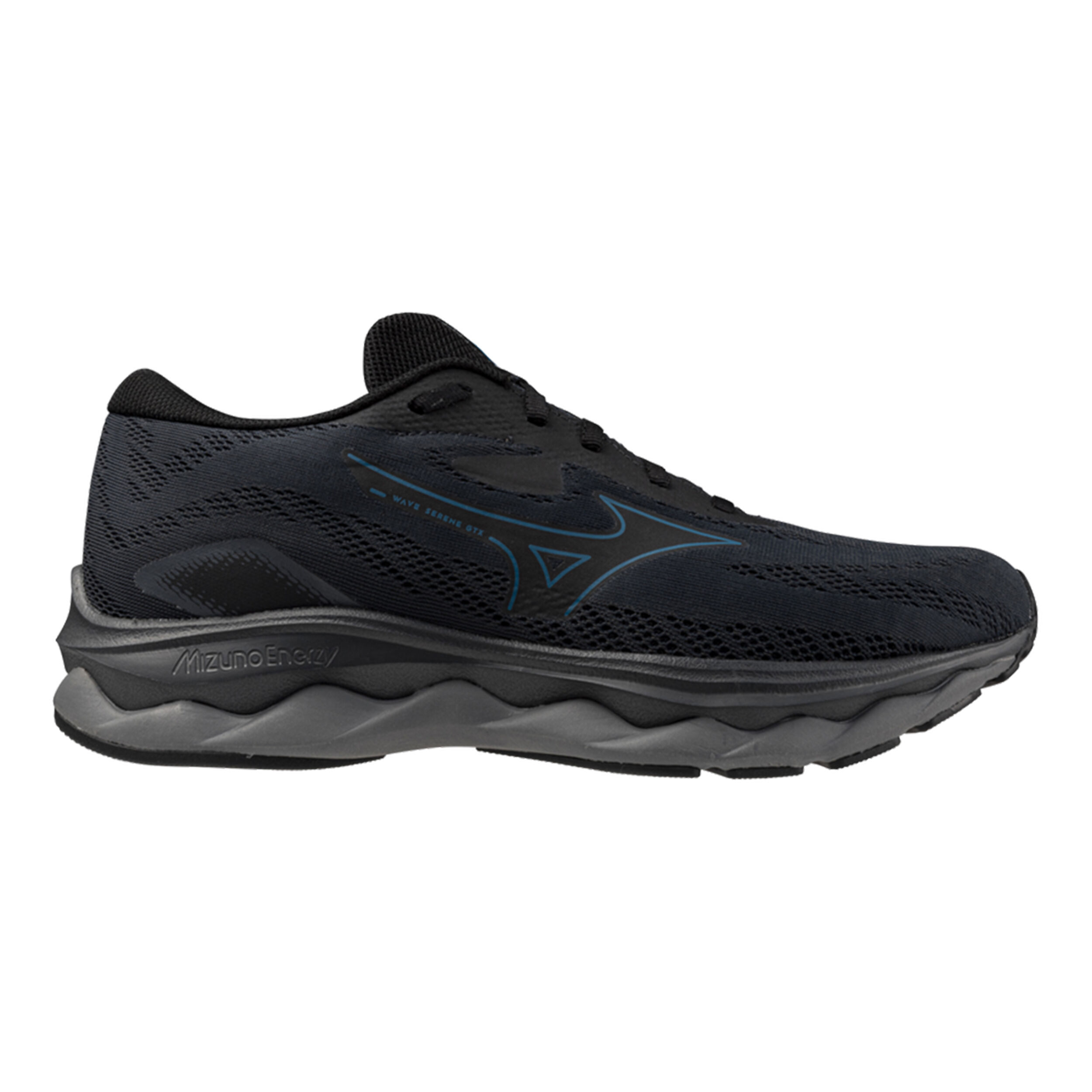 Buy Mizuno Wave Serene GTX Neutral Running Shoe Men Dark Grey Black online Running Point COM