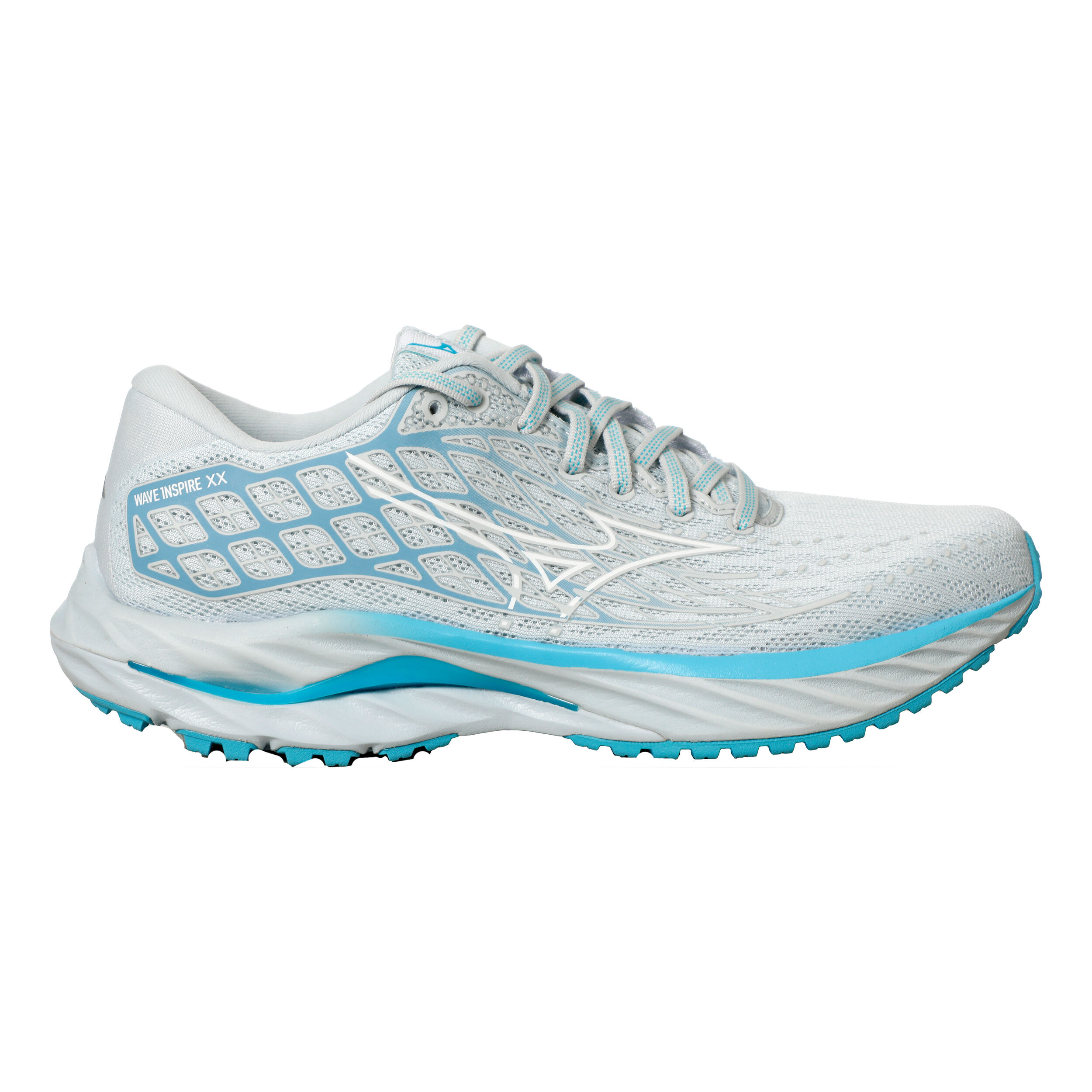 Buy Mizuno Wave Inspire 20 Stability Running Shoe Women Grey Turquoise online Running Point COM