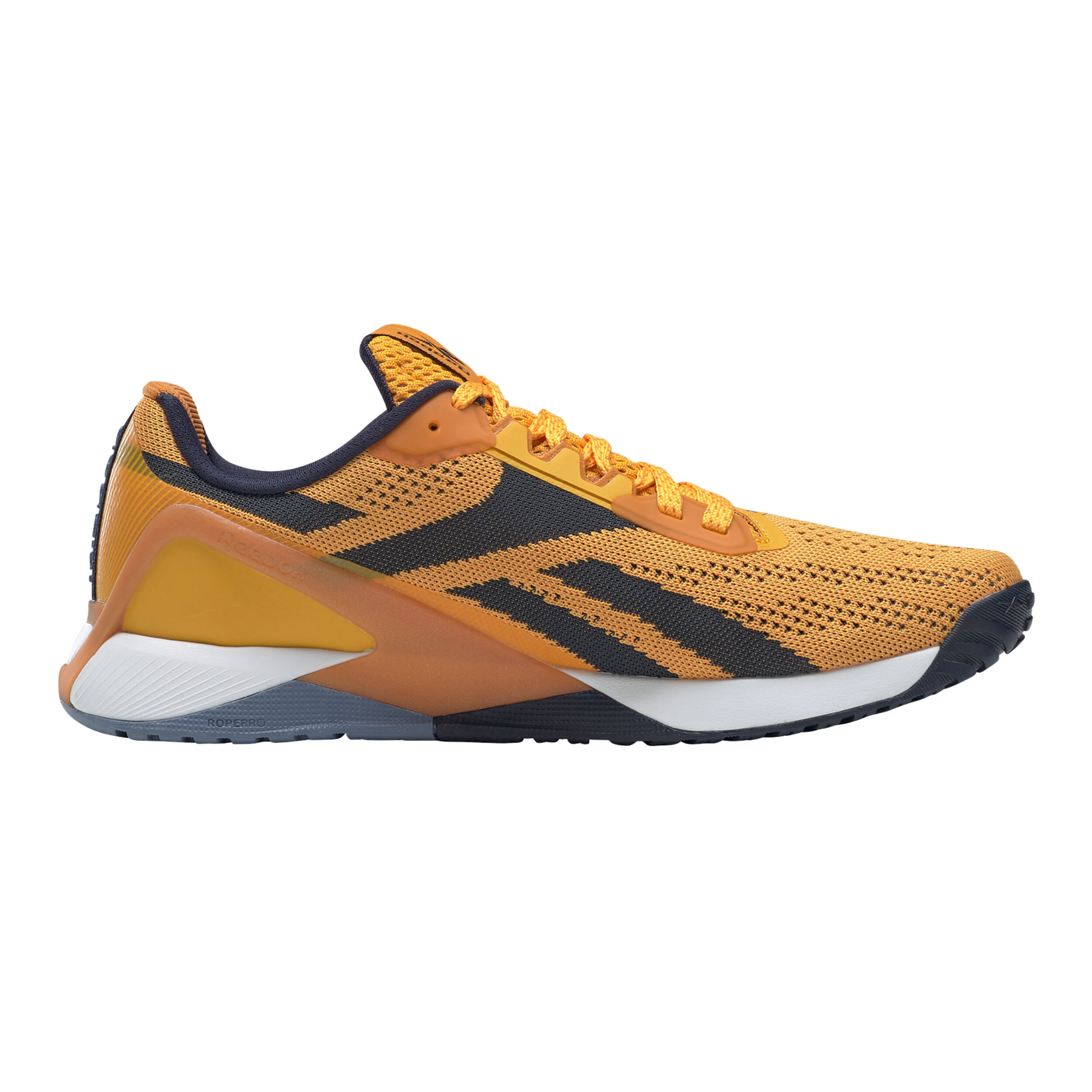 Buy Reebok Nano X1 Fitness Shoe Men Golden Yellow Dark Blue in size 46 online Running Point COM