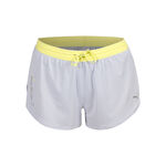 Puma Clothing Puma Knit 3in Split Running Shorts Women-Lightgrey,Yellow