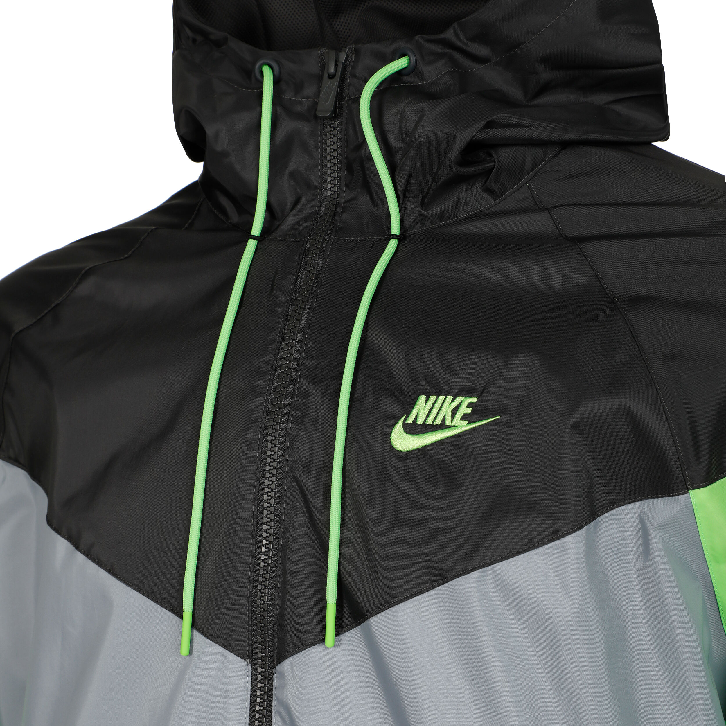 Lime green and black nike windbreaker shop