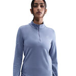 Nike Clothing Nike Swift Half-Zip Running shirt Women - blue grey, silver