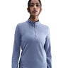 Swift Half-Zip Running shirt Women - blue grey, silver