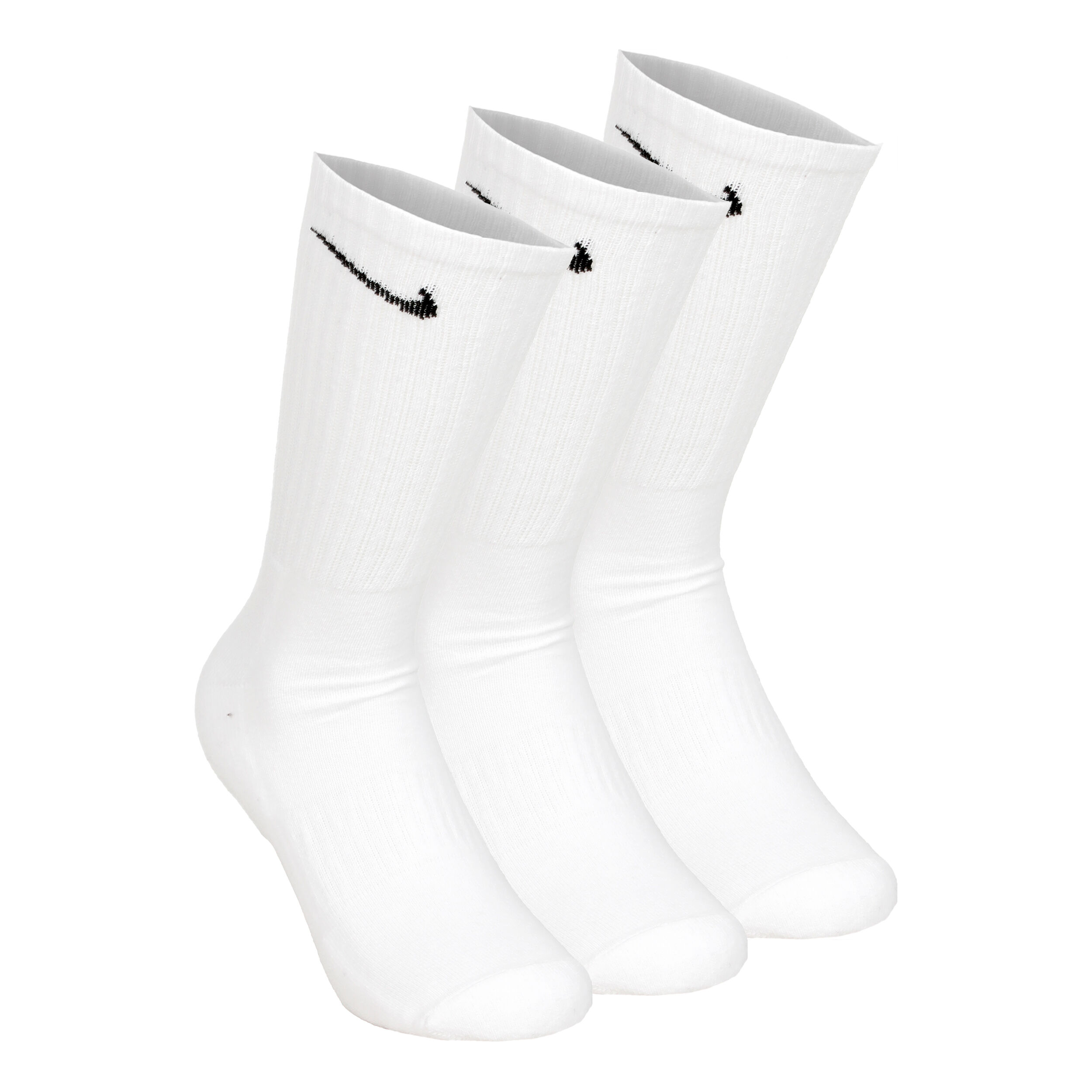 Buy Nike Everyday Cush Crew Sports Socks 3 Pack White Black online Running Point COM