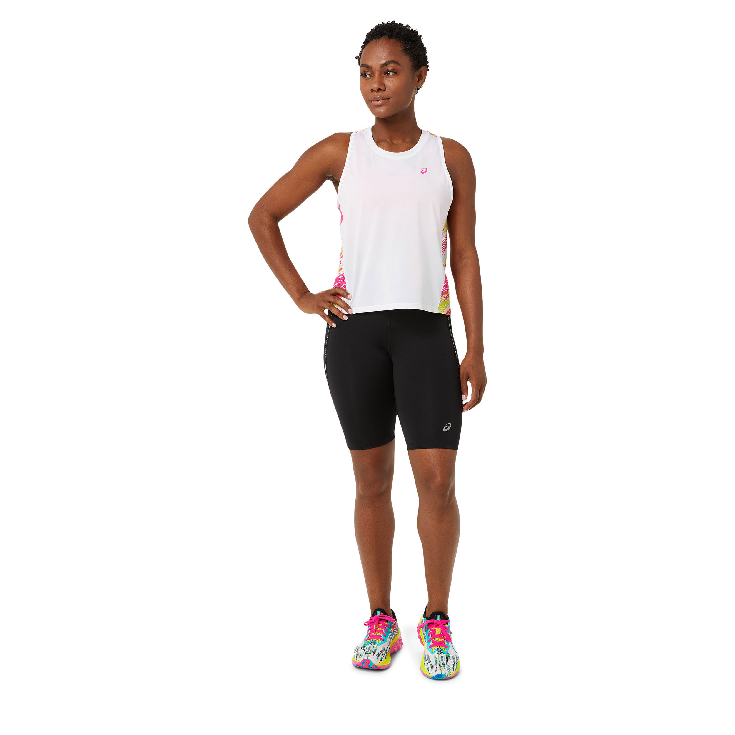 Buy ASICS Color Injection Tank Top Women White Pink online Running Point COM