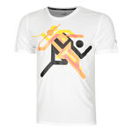 Puma Clothing Puma Run Faster Icons Graphic Running Shirt Men-White,Multicoloured