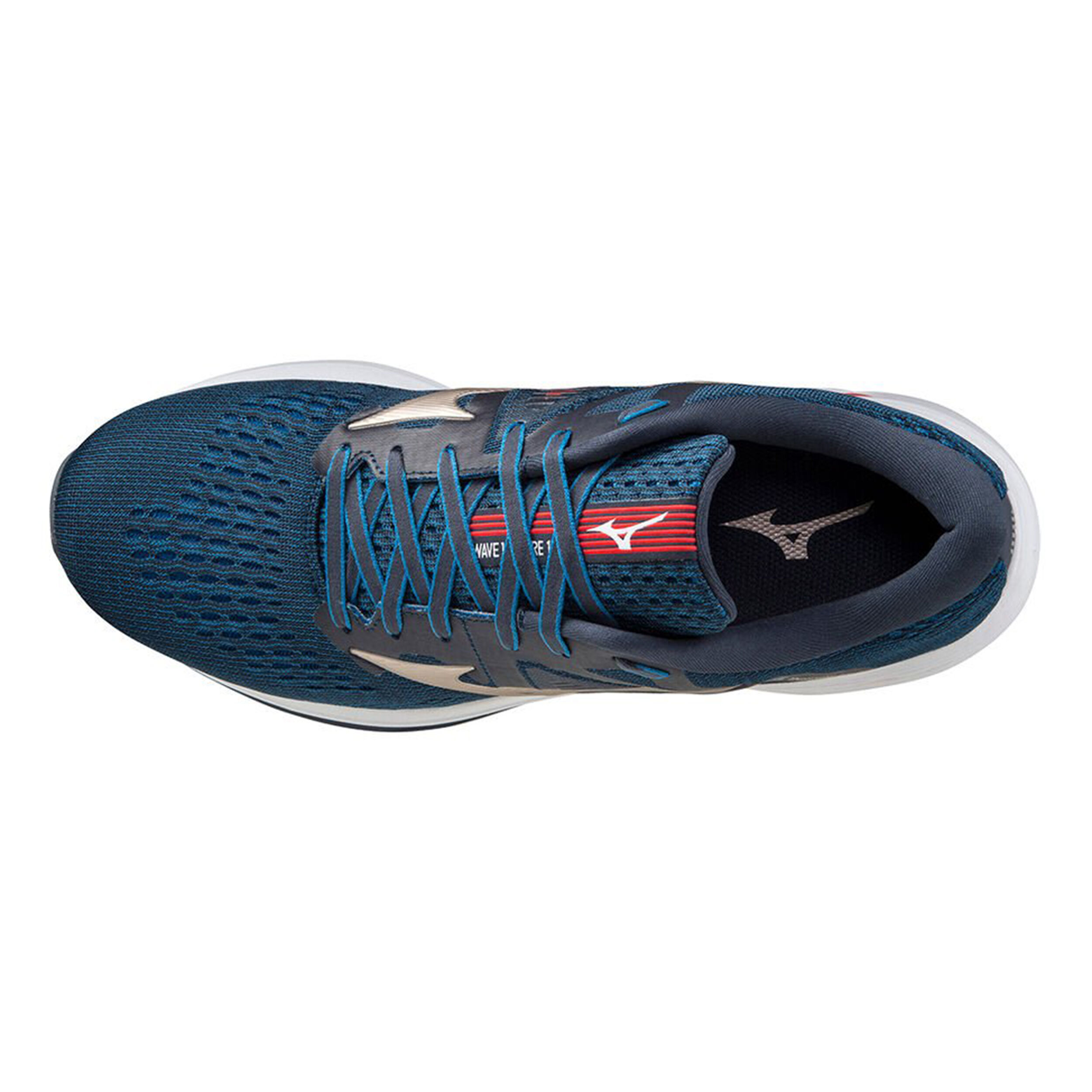 Buy Mizuno Wave Inspire 17 Stability Running Shoe Men Dark Blue Gold in size 40 5 online Running Point COM