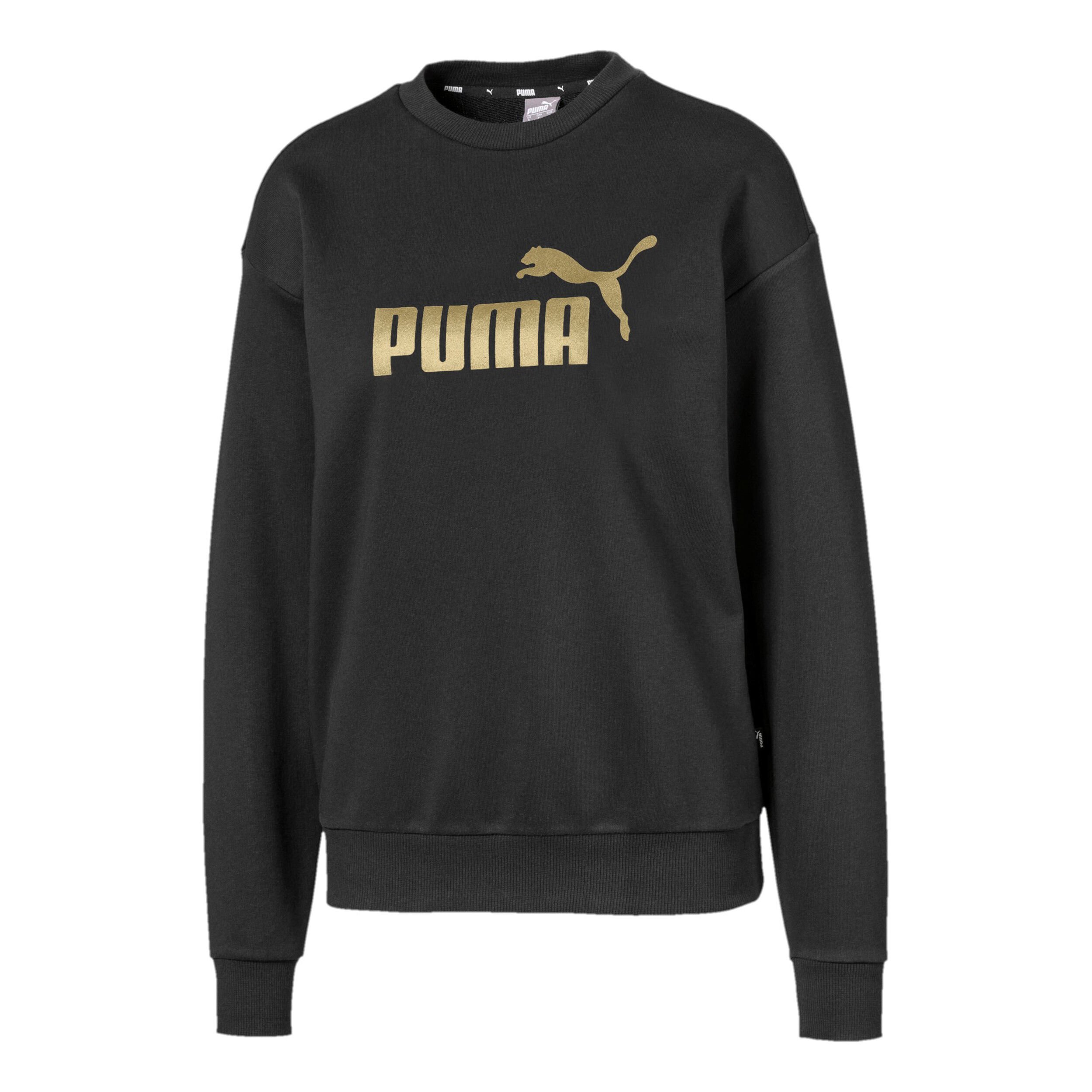 Black and on sale gold puma sweatshirt