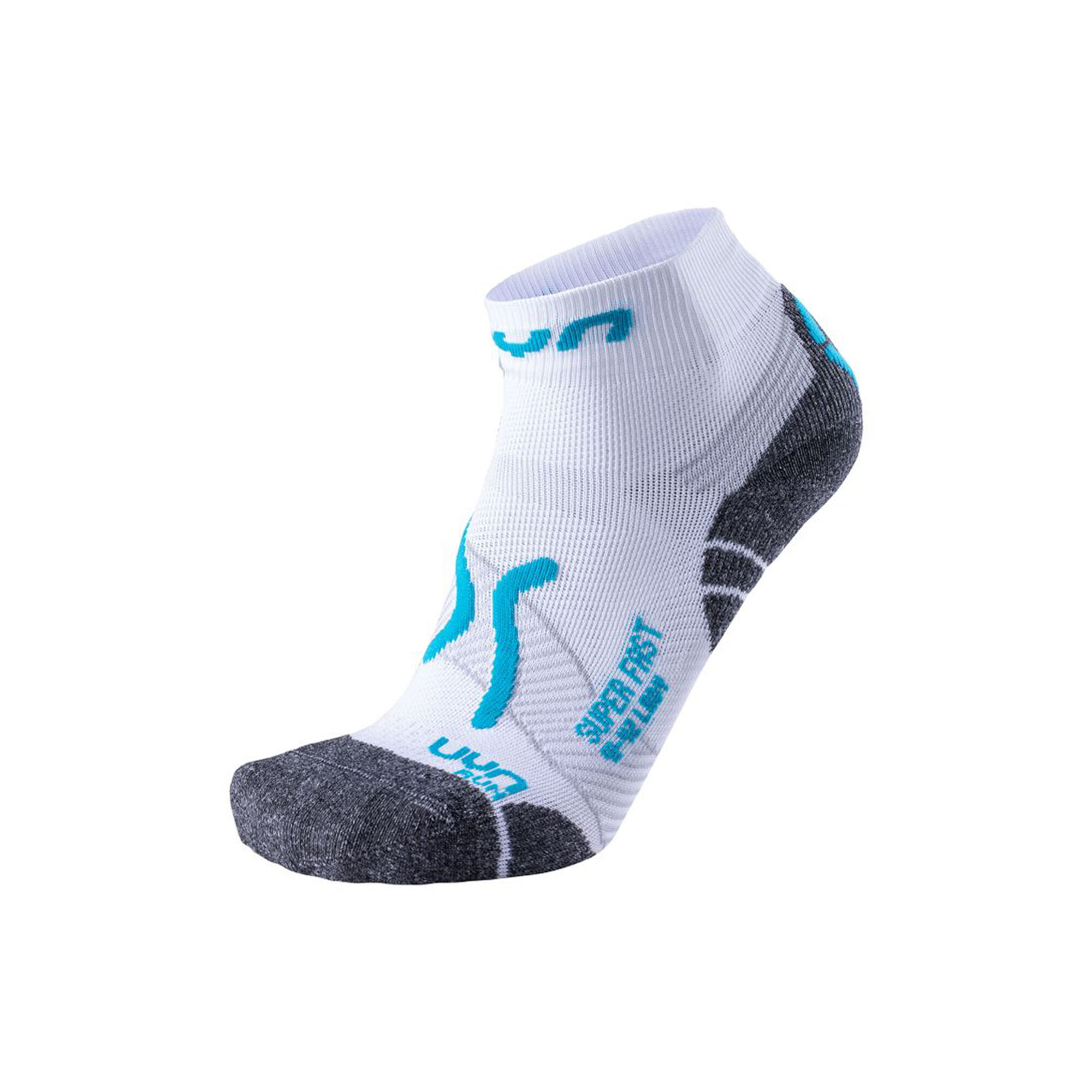 Uyn Woman Run Super Fast Socks White/Turquoise Chaussettes trail