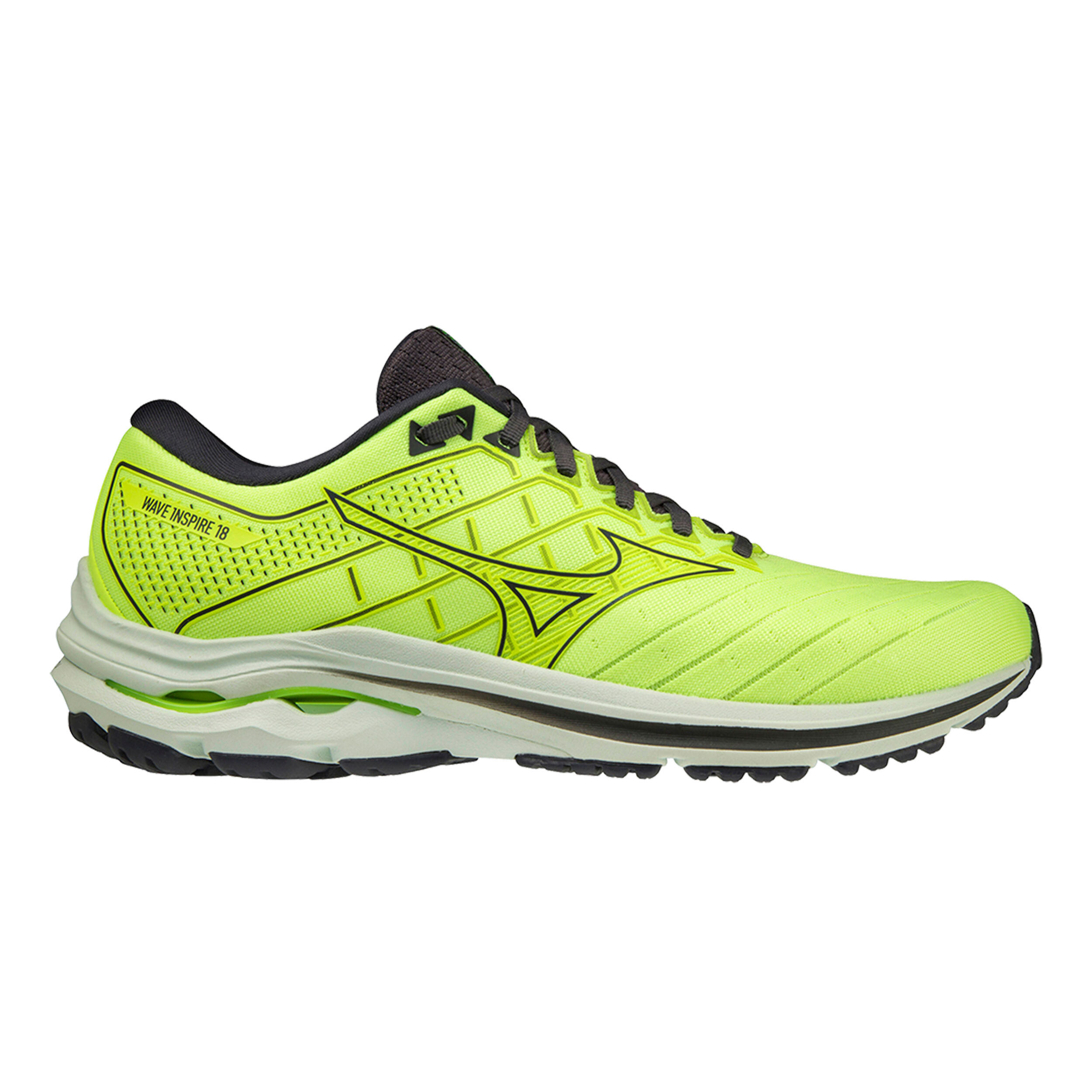 Buy Mizuno Wave Inspire 18 Stability Running Shoe Men Lime Black