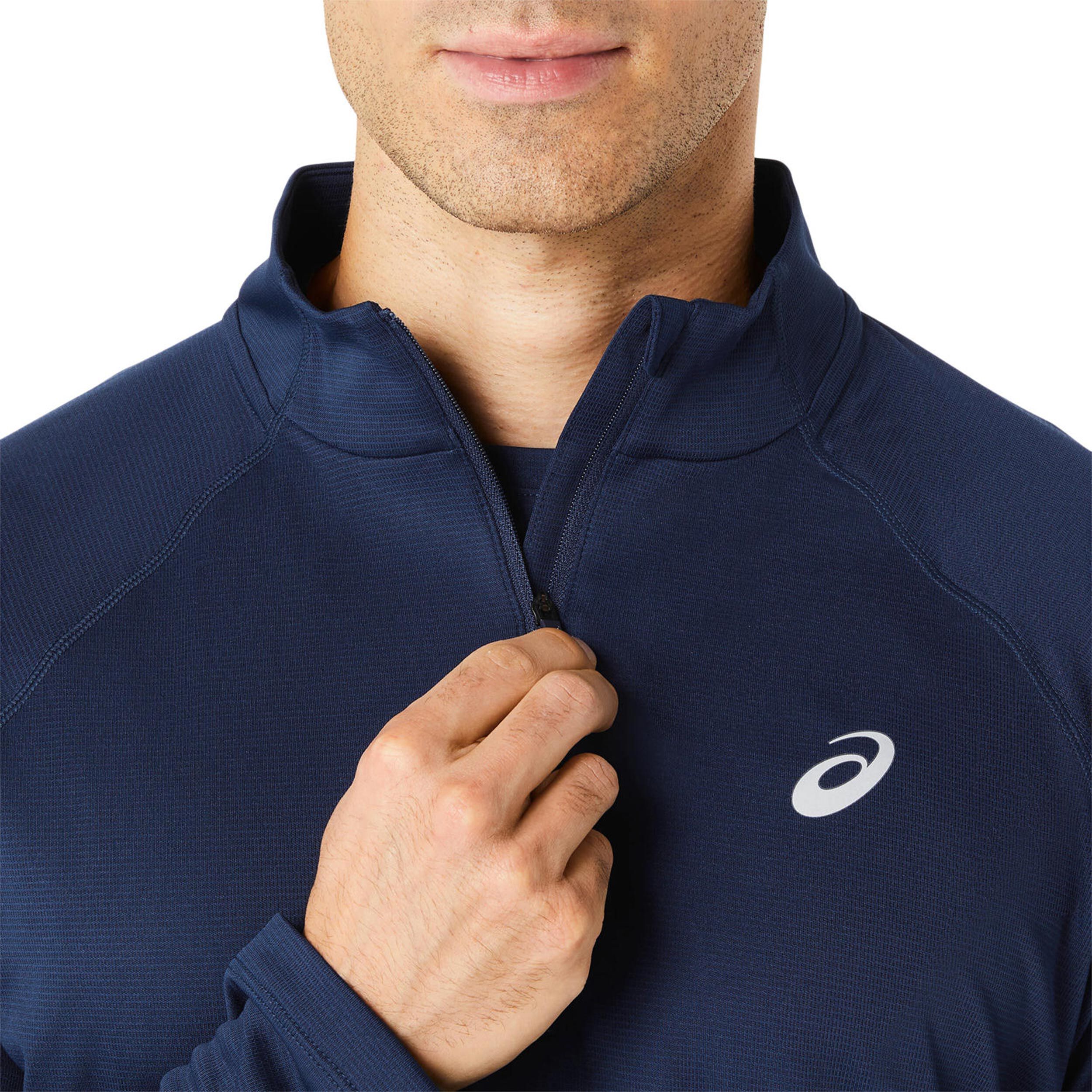 Buy ASICS Icon Ls 1 2 Zip Running Shirt Men Dark Blue online Running Point COM