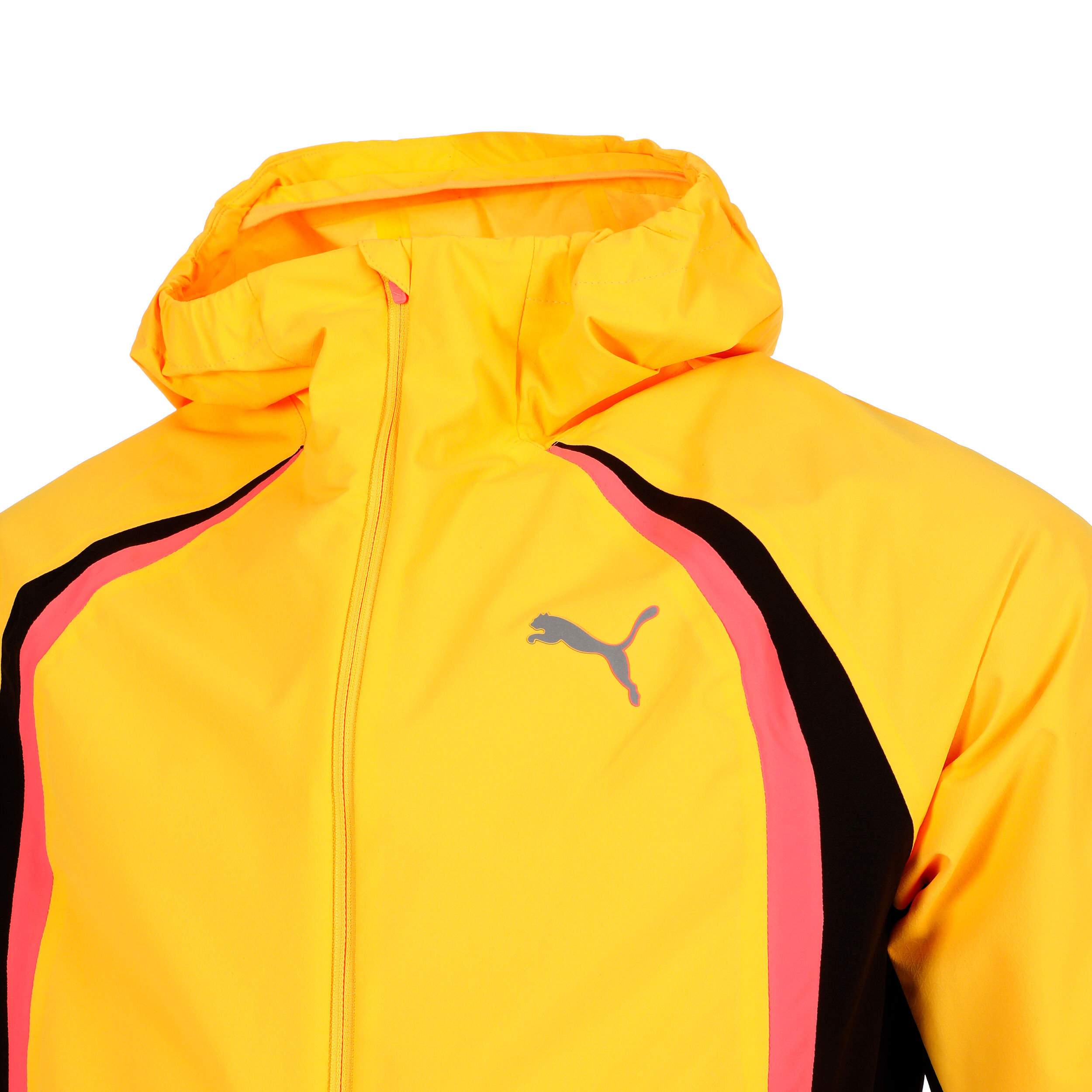 Puma yellow running jacket discount