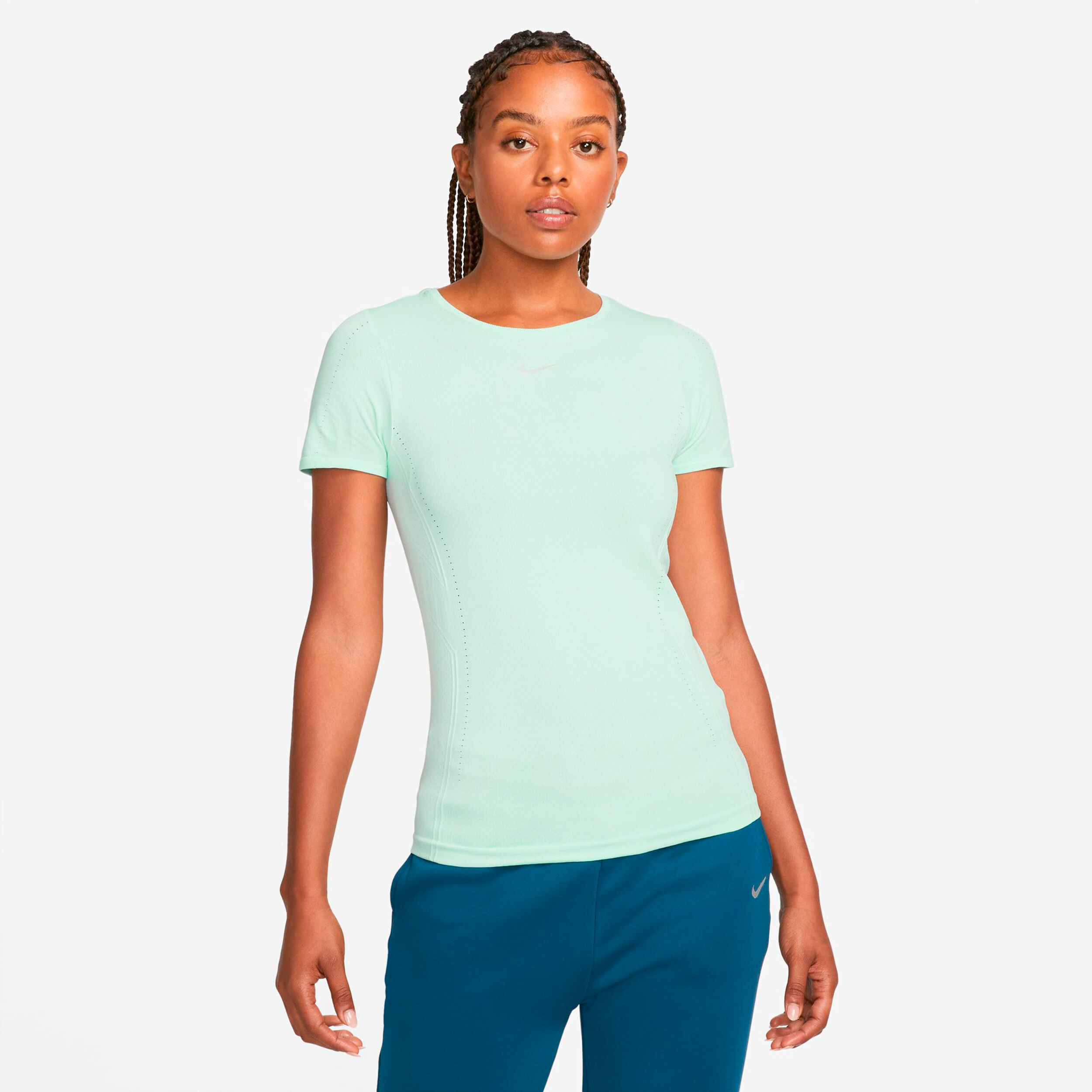 Lime green nike shirt womens on sale