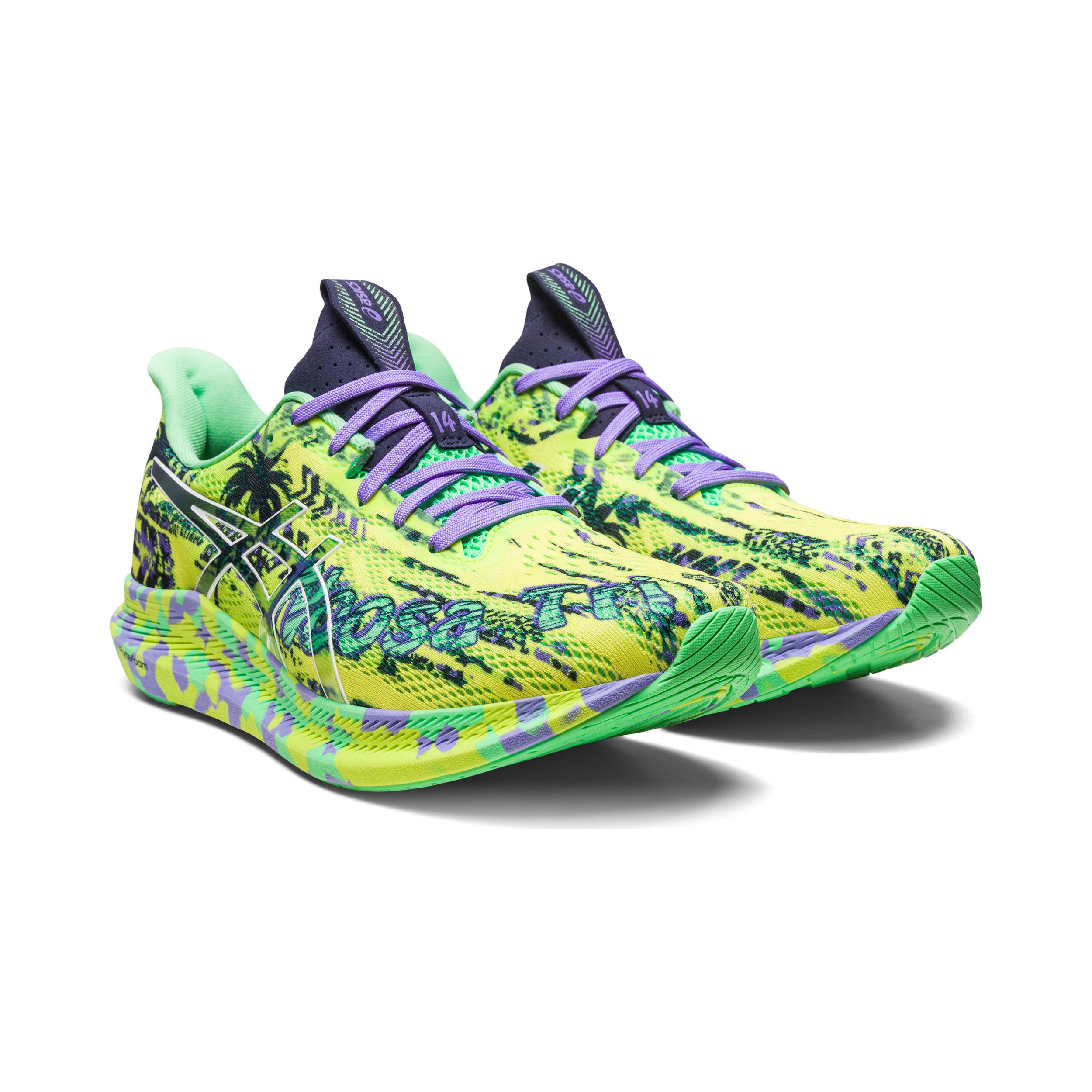 Buy ASICS Gel Noosa Tri 14 Competition Running Shoe Women Yellow Violet online Running Point COM