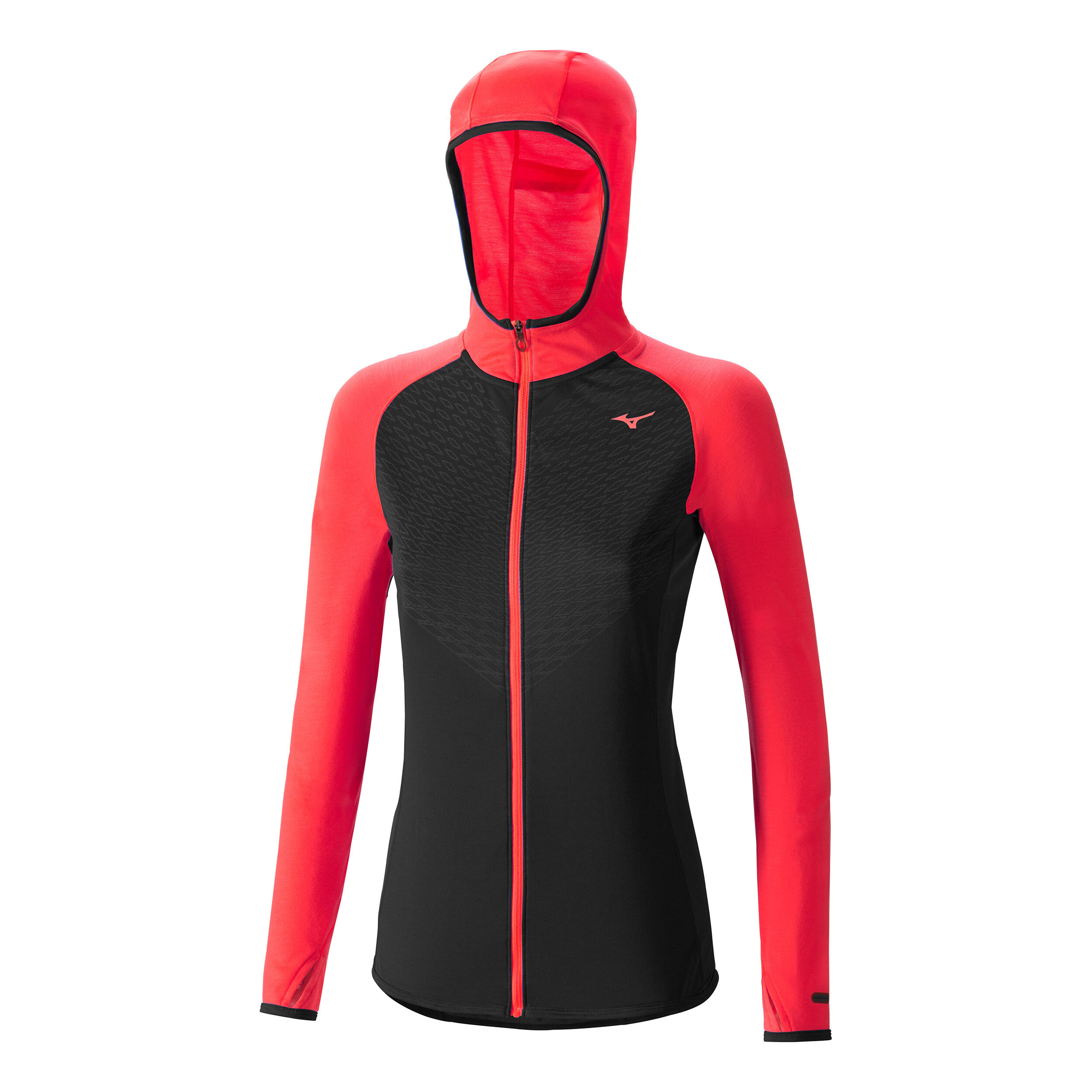 Buy Mizuno Breath Thermo Body Mapping Training Jacket Women Black Coral online Running Point COM