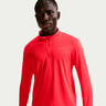 Pacer Half-Zip Running shirt Men - lightred, silver