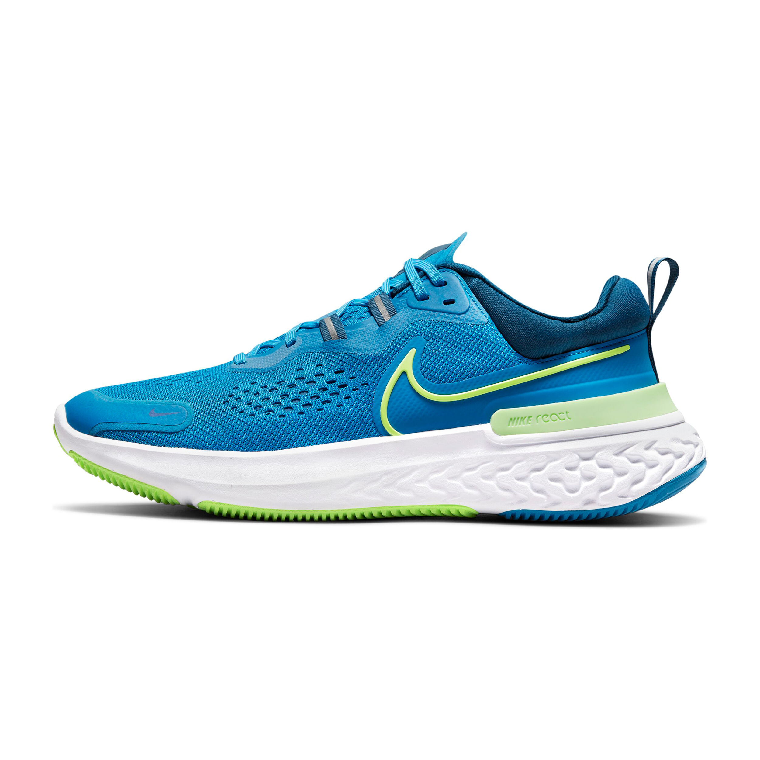 Buy Nike React Miler 2 Neutral Running Shoe Men Blue Green in size 44 5 online Running Point COM