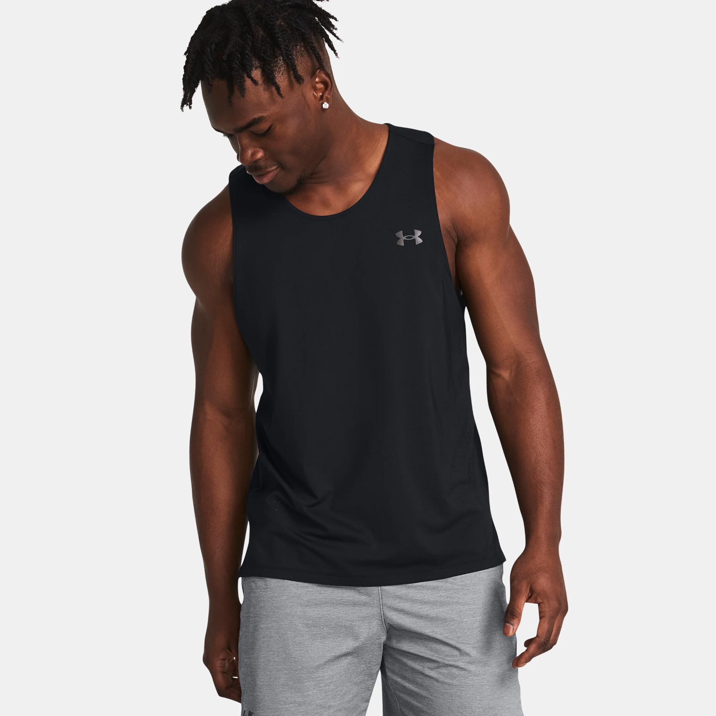 Buy Under Armour Laser Singlet Tank Top Men Black online Running Point COM