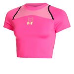 Under Armour Clothing Under Armour Run Anywhere Crop Running Shirt Women-Pink,Black