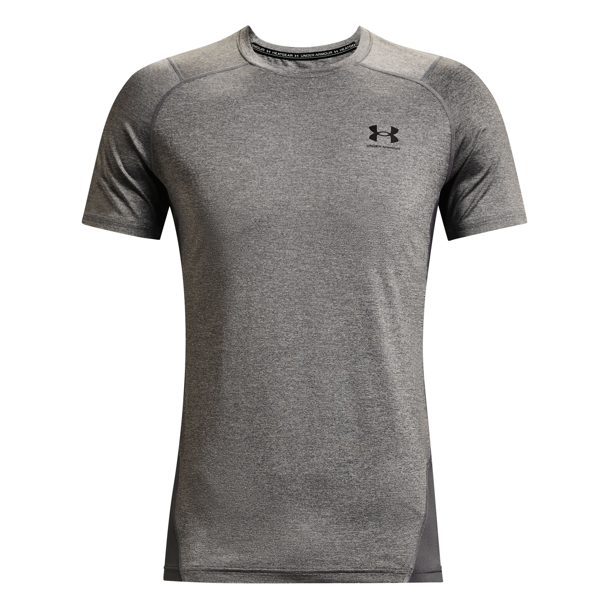 Buy | Heatgear Running T-Shirt Men Fitted Grey COM online Point Under Armour