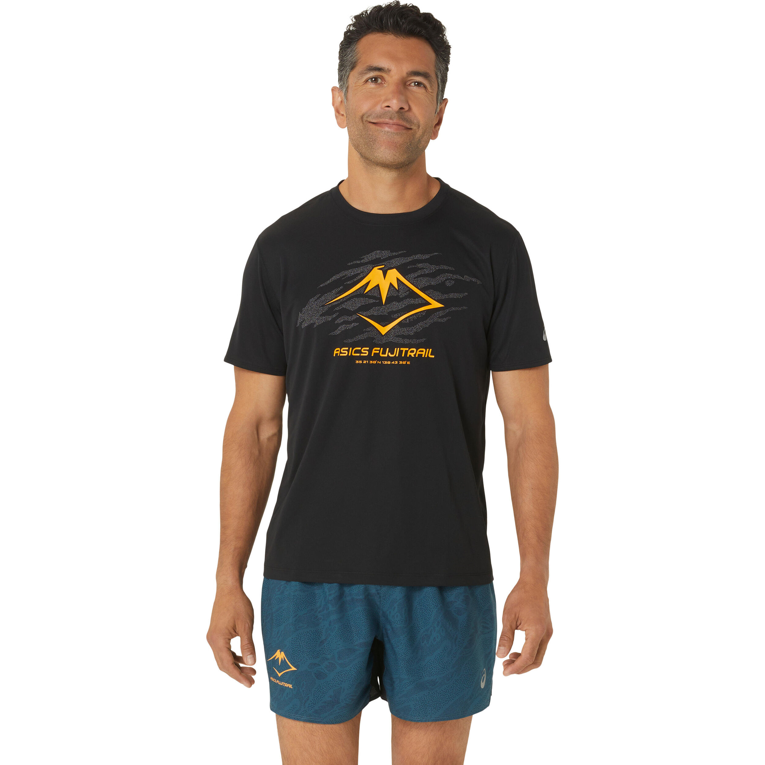 Buy ASICS Fujitrail Logo Running Shirt Men Black online | Running