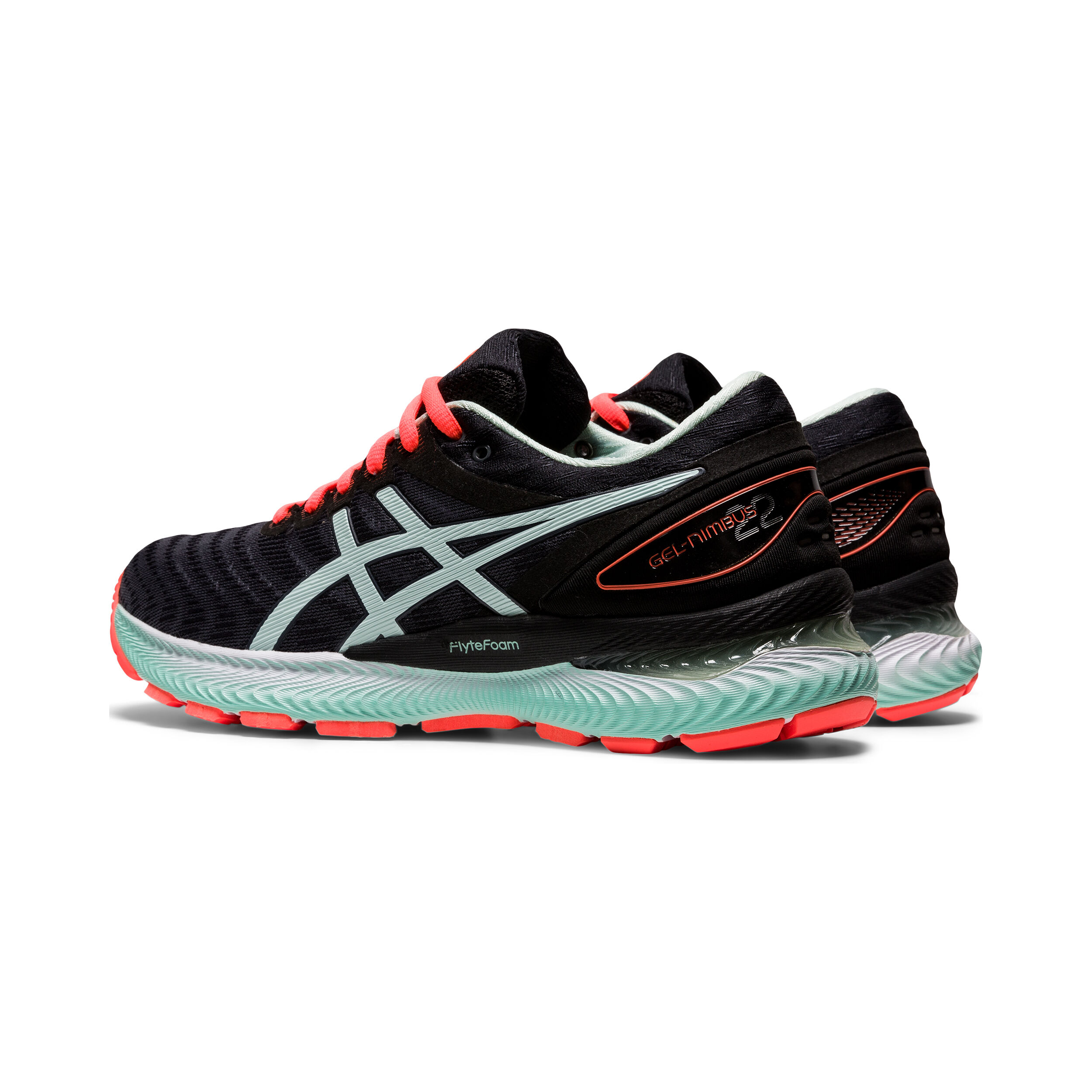 Buy ASICS Gel Nimbus 22 Neutral Running Shoe Women Black Mint online Running Point COM