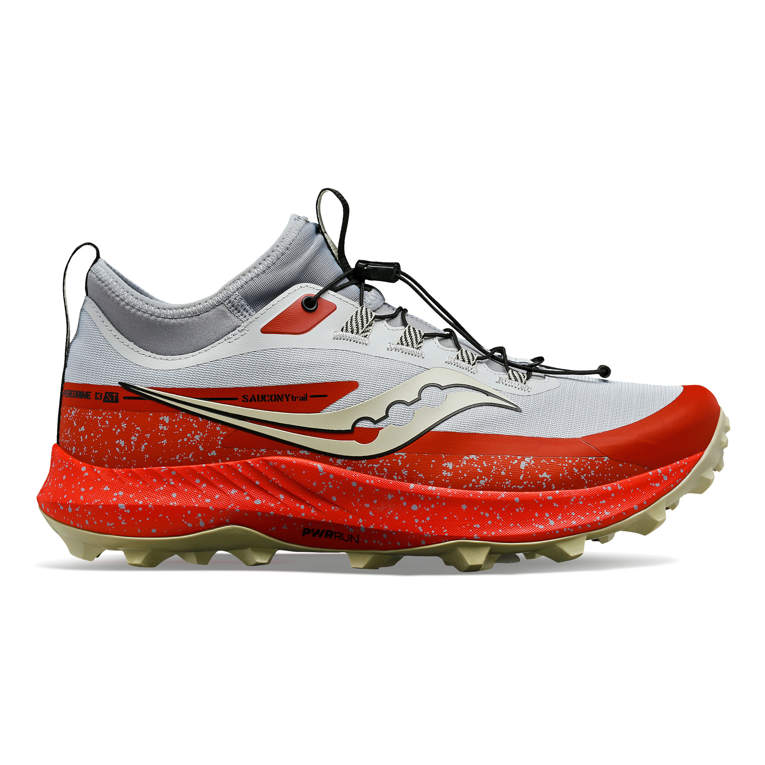 Buy Saucony Peregrine 14 ST Trail Running Shoe Men White Red online Running Point COM