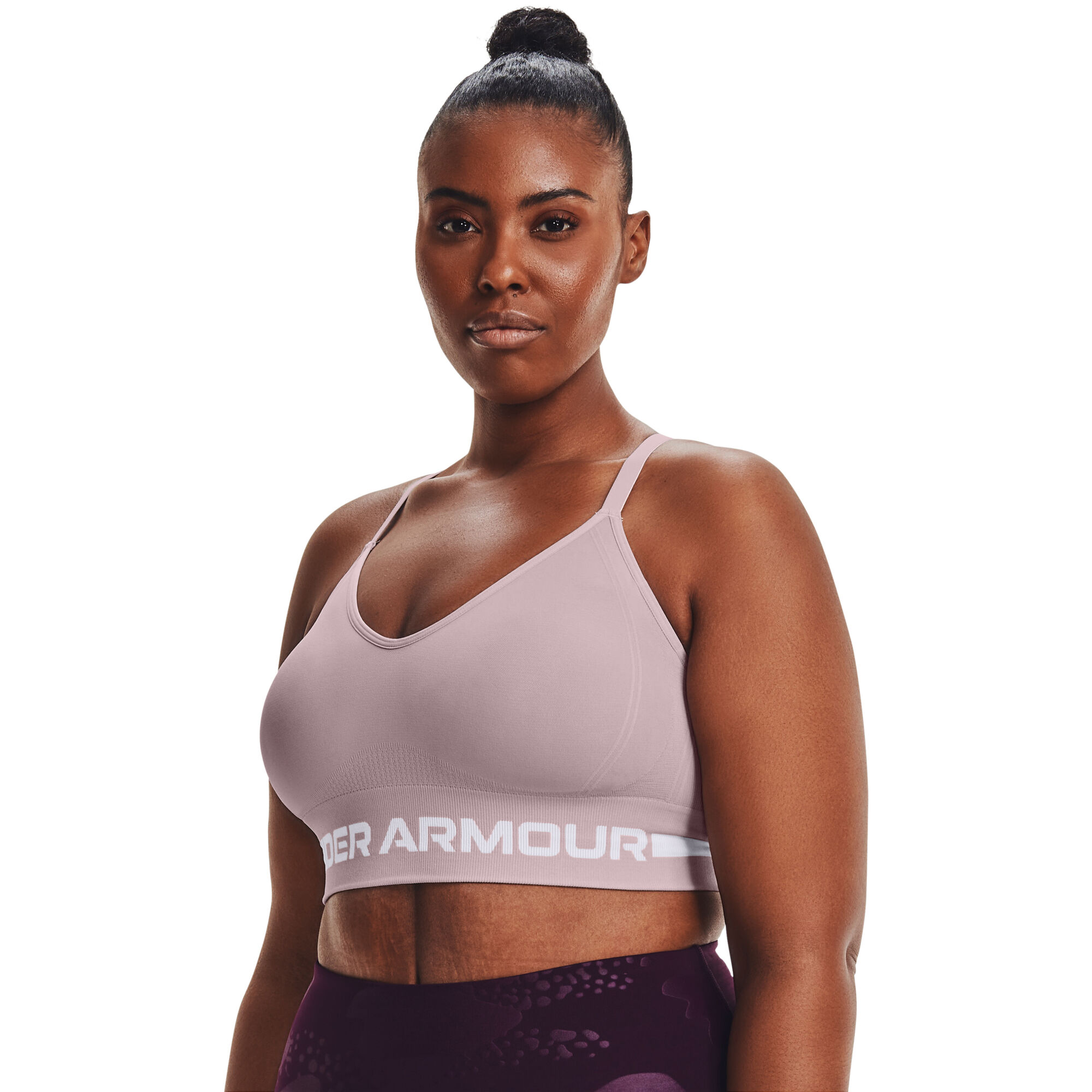 Buy Under Armour Seamless Low Long Sports Bras Women Beige online