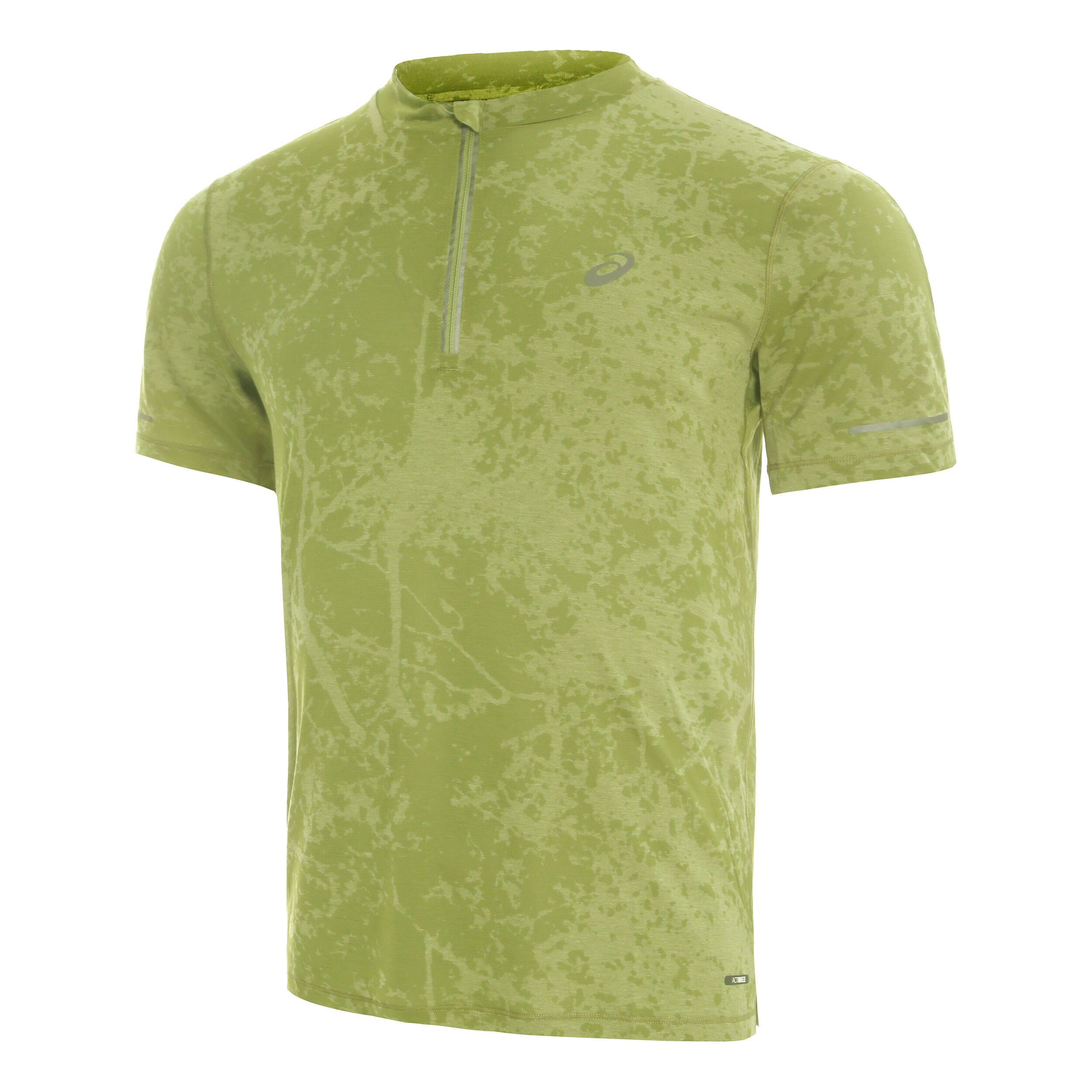 Buy ASICS Metarun Half-Zip Pattern Running Shirt Men Olive