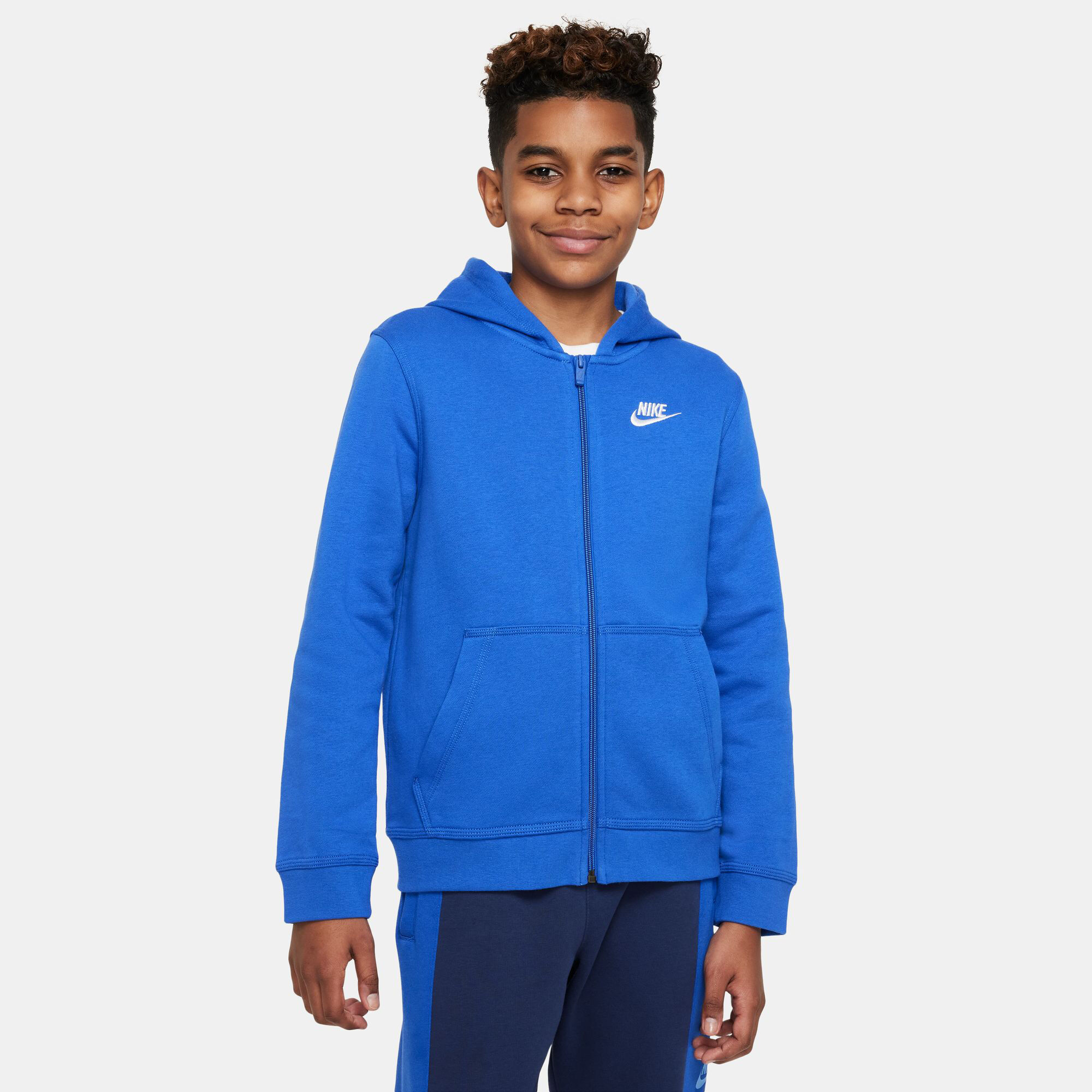 Boys blue nike hoodie shop