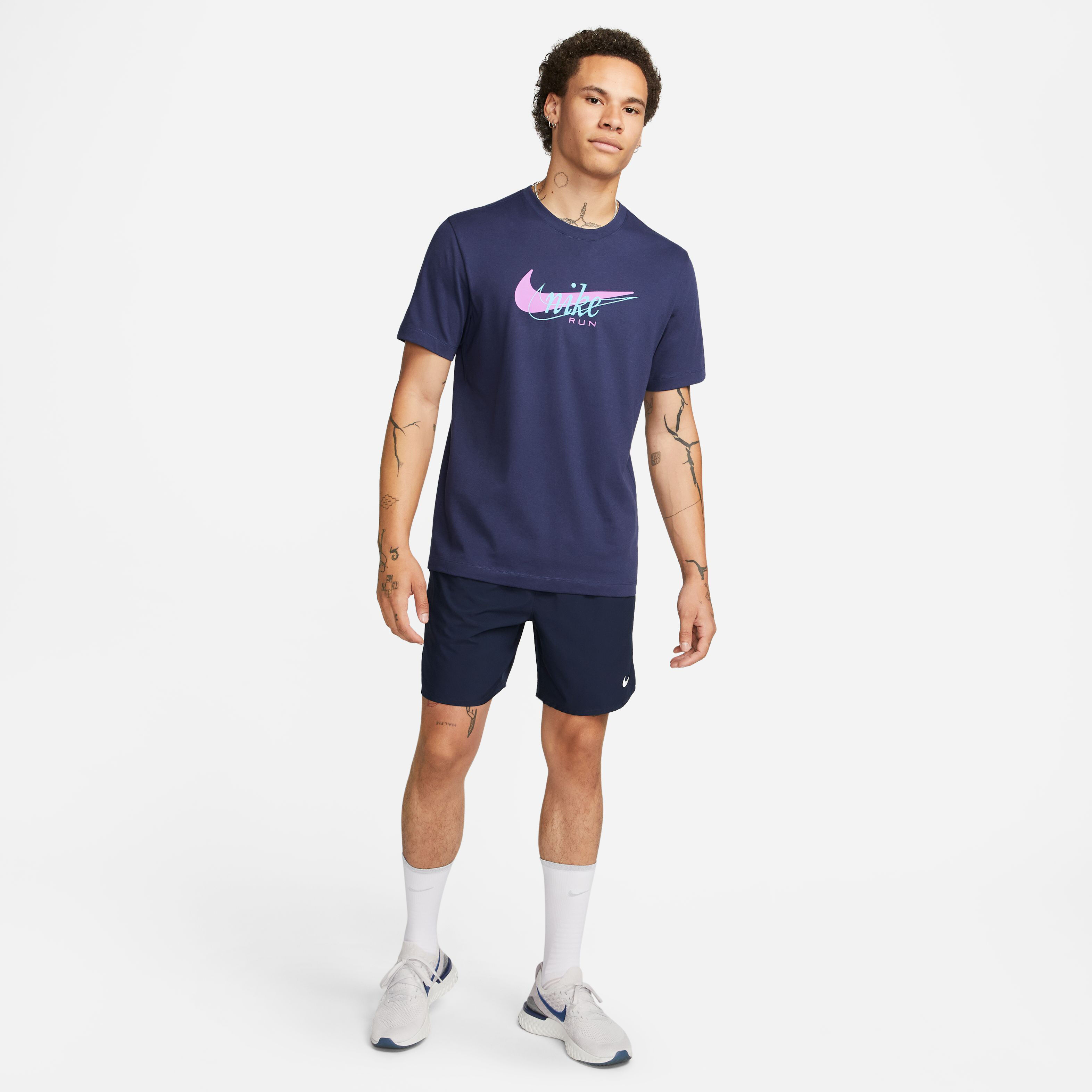 Buy Nike Dri-Fit Running Heritage Running Shirt Men Blue