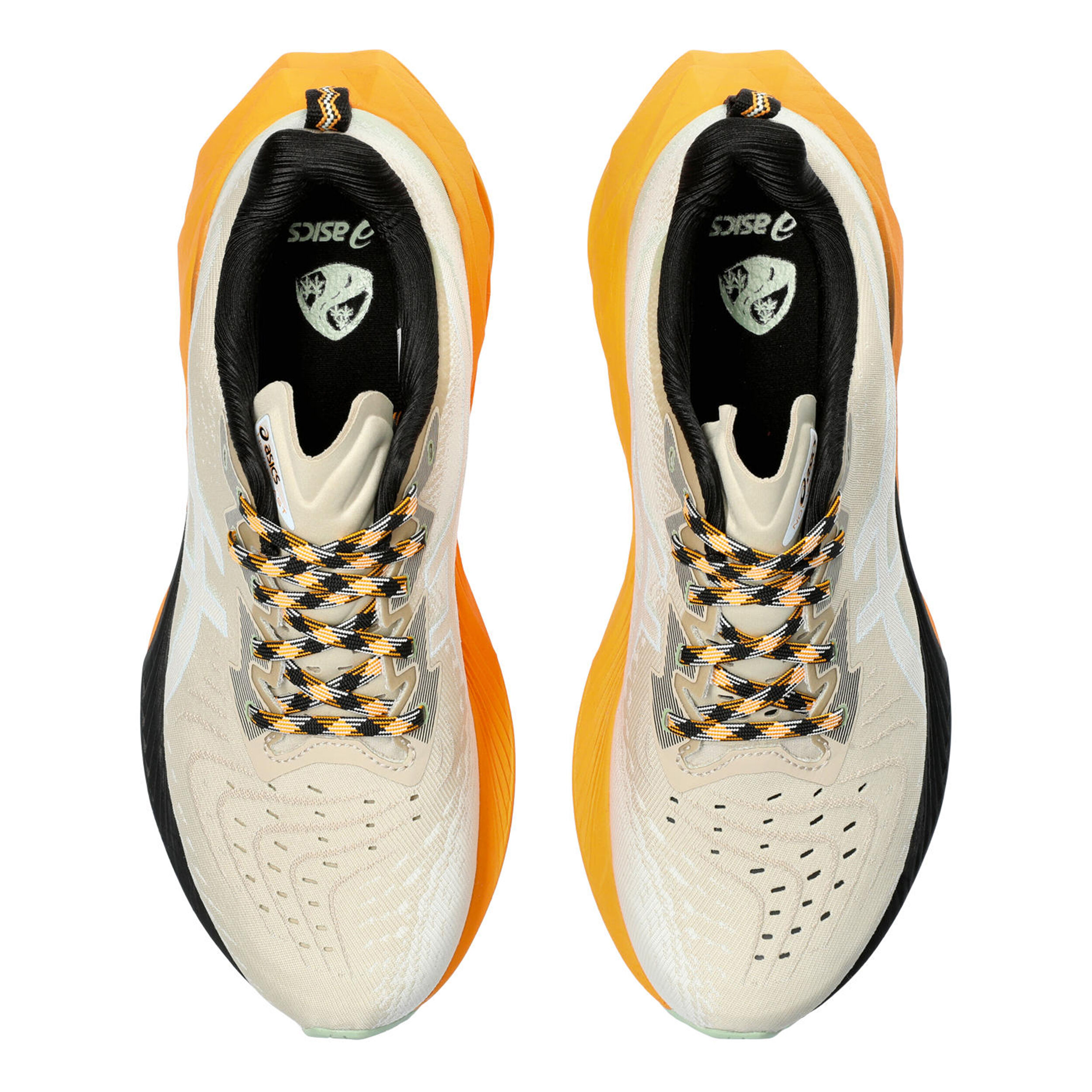 ASICS　nobavlast4 ASICS Novablast 4 Paris Cool Matcha Safety Yellow Men's