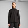 Velocity Cloudspun 1/4 Zip Running Shirt Women-Black