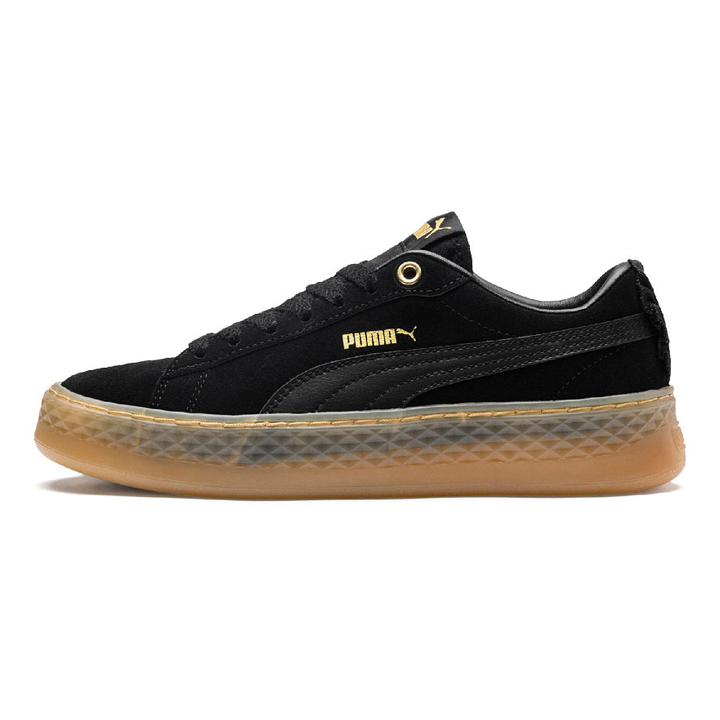 Buy Puma Smash Platform Frill Sneakers Women Black Beige online