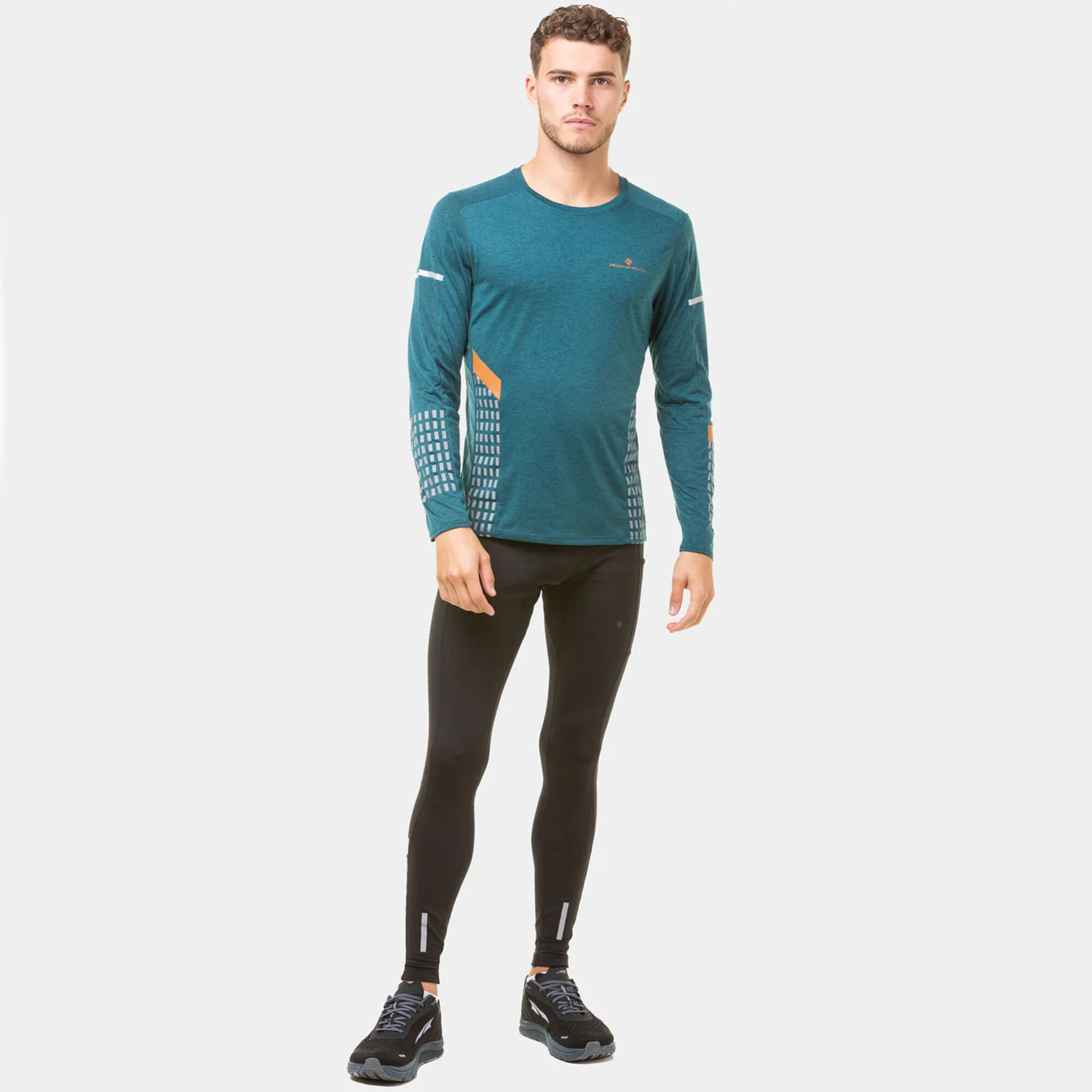 Buy Ronhill Tech Afterhours Longsleeve Running Shirts Men Petrol online