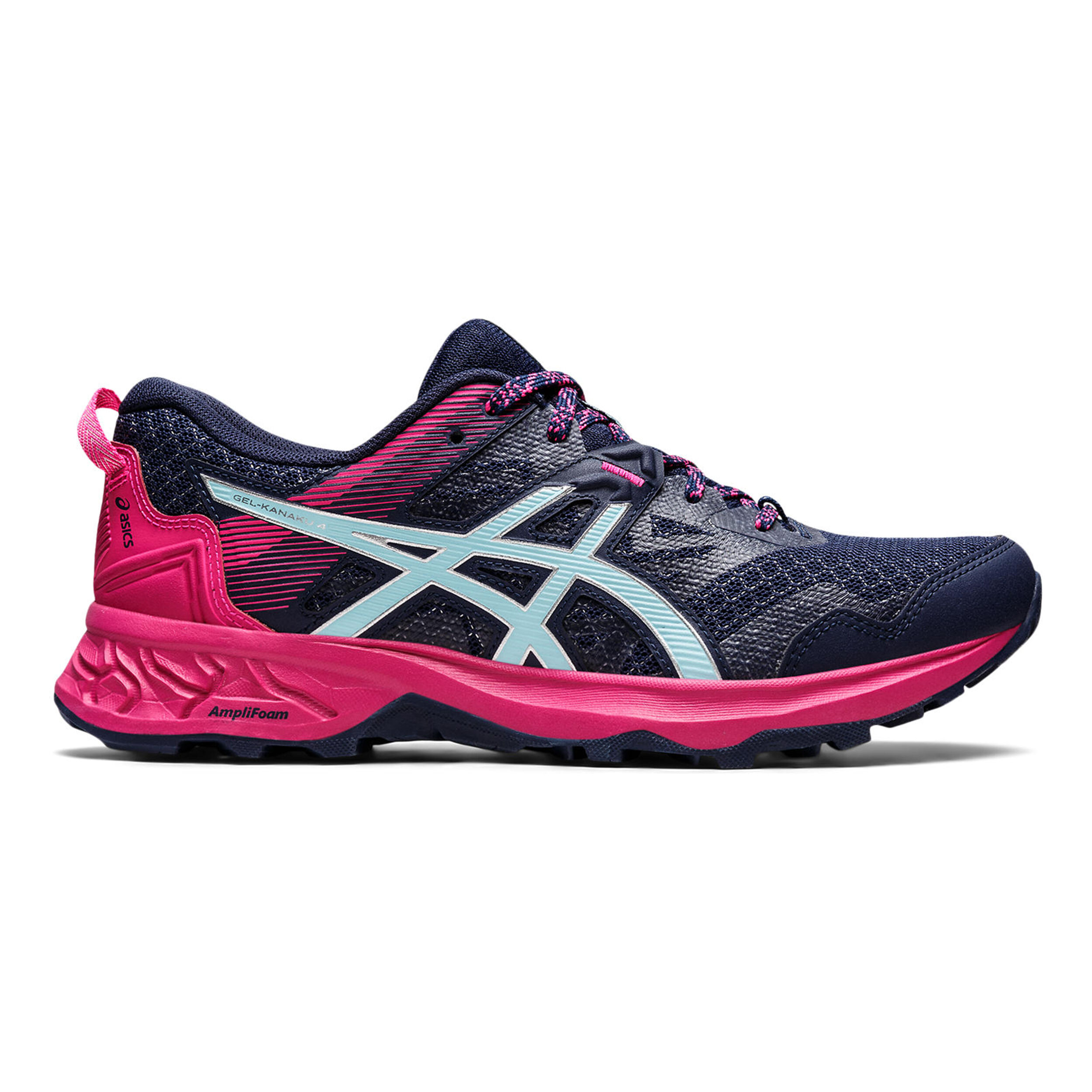 Buy ASICS Gel Kanaku 4 Trail Running Shoe Women Dark Blue Pink online Running Point COM