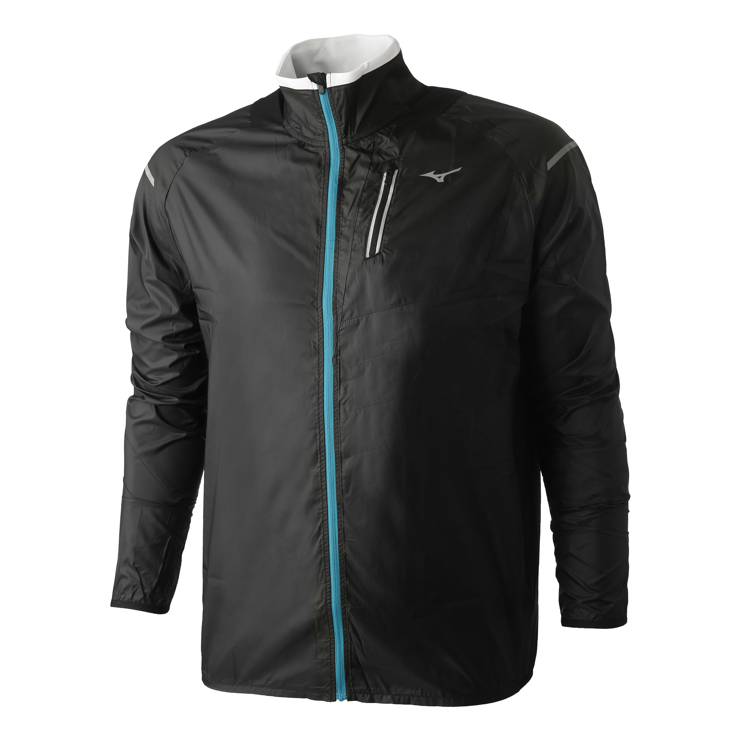 Buy Mizuno Aero Wind Running Jacket Men Black White online