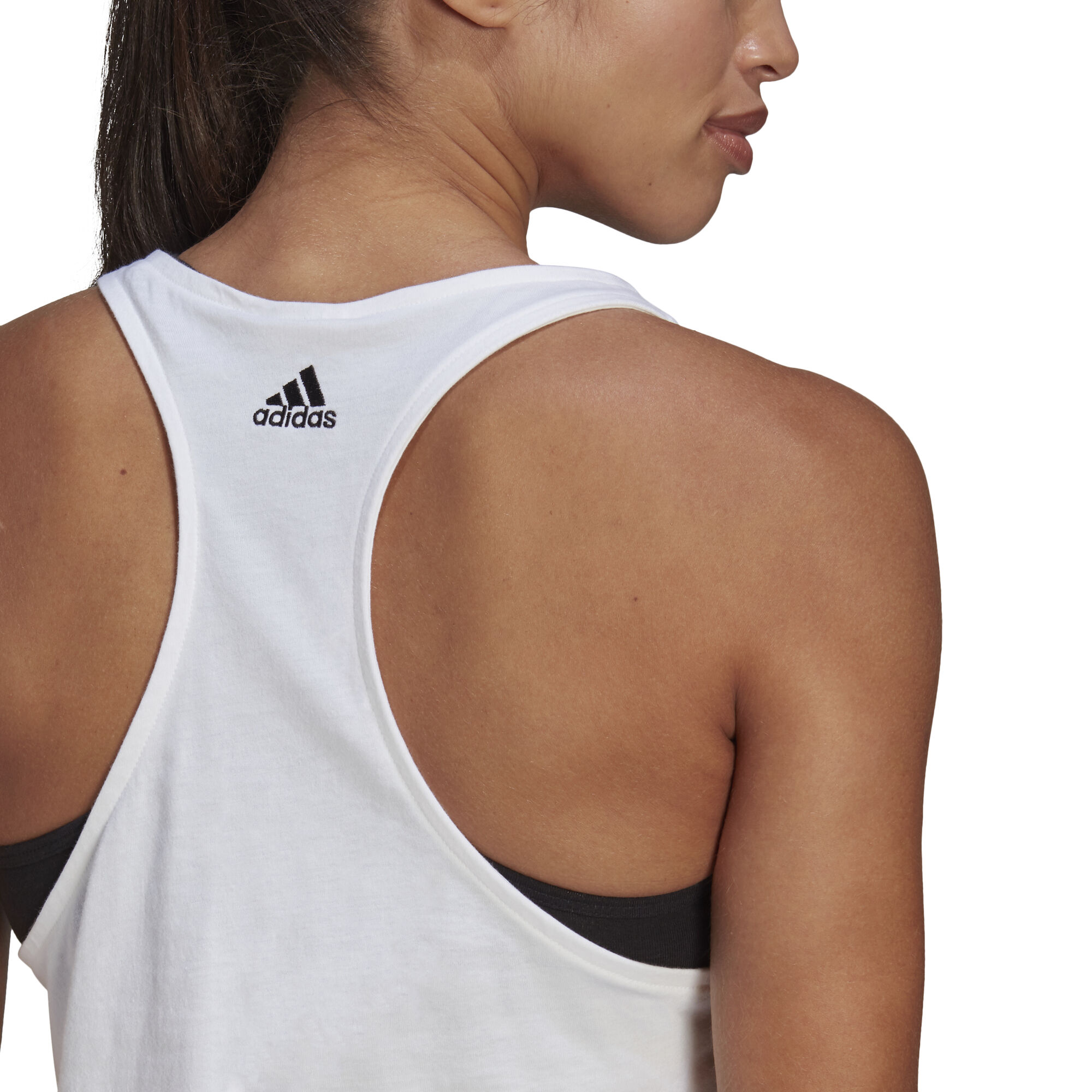 Buy adidas Linear Tank Top Women White Black online Running Point COM