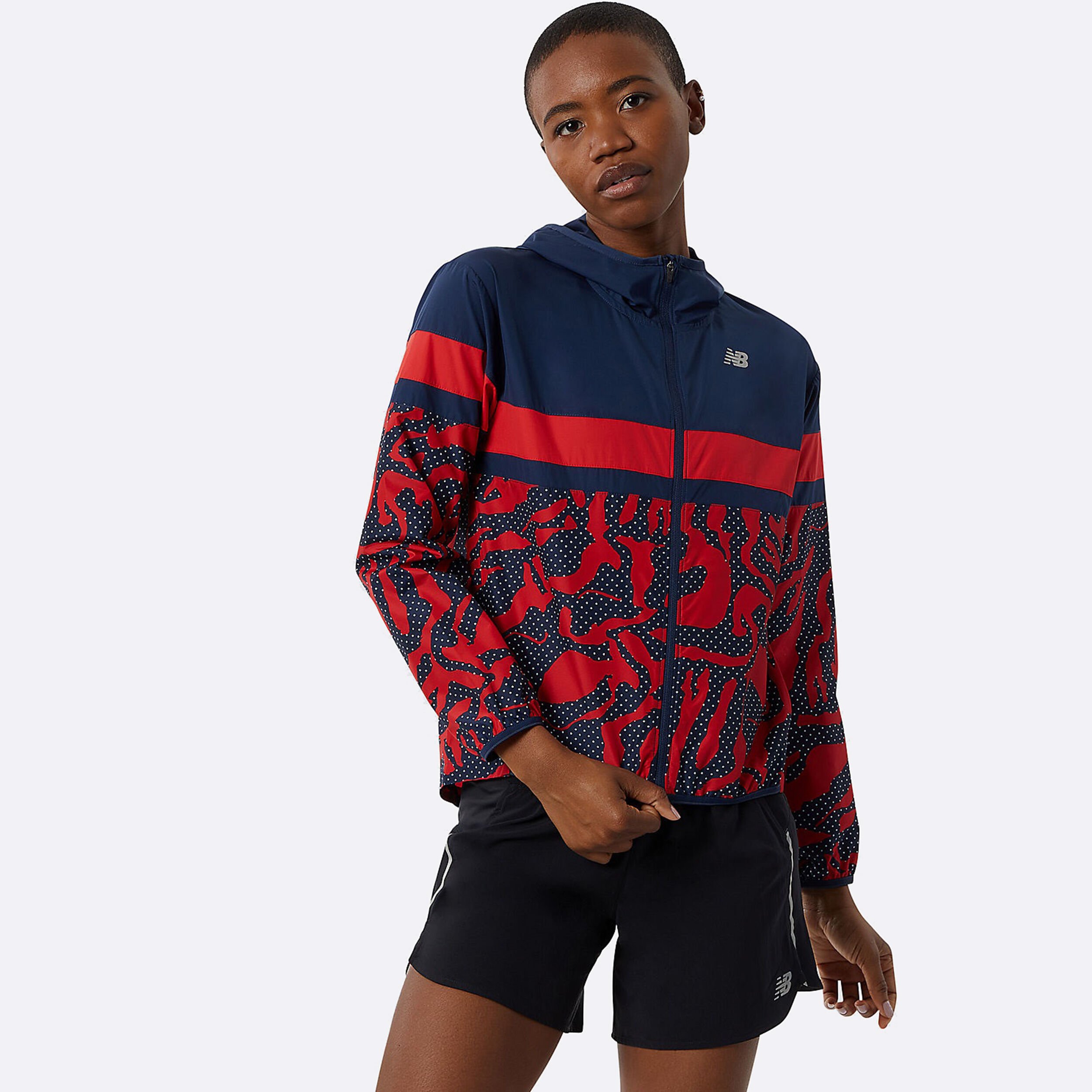 Buy New Balance Printed Accelerate Running Jacket Women Red Blue online Running Point COM