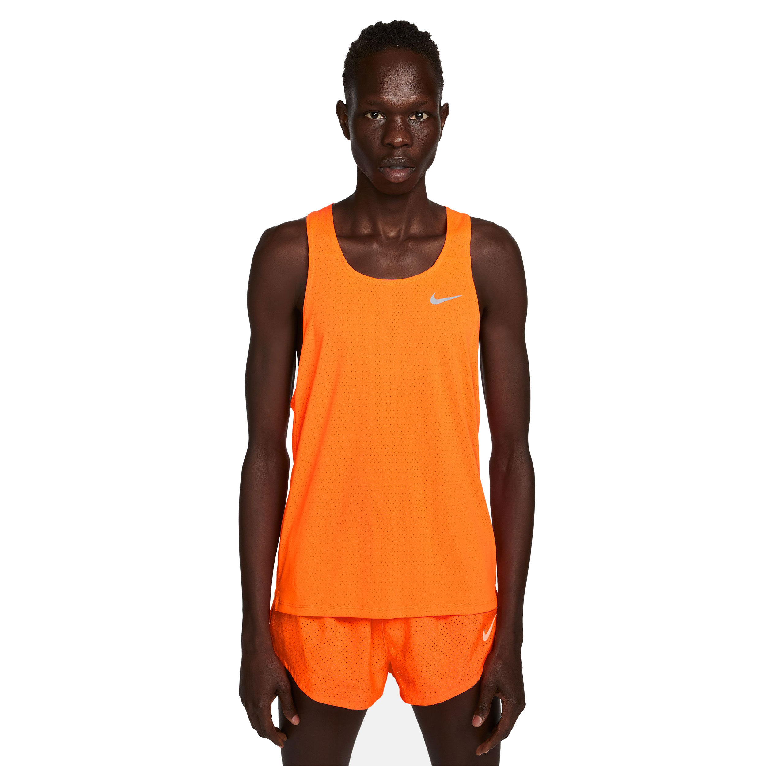 Buy Nike Dri Fit Tank Top Men Orange Grey in size L online Running Point COM