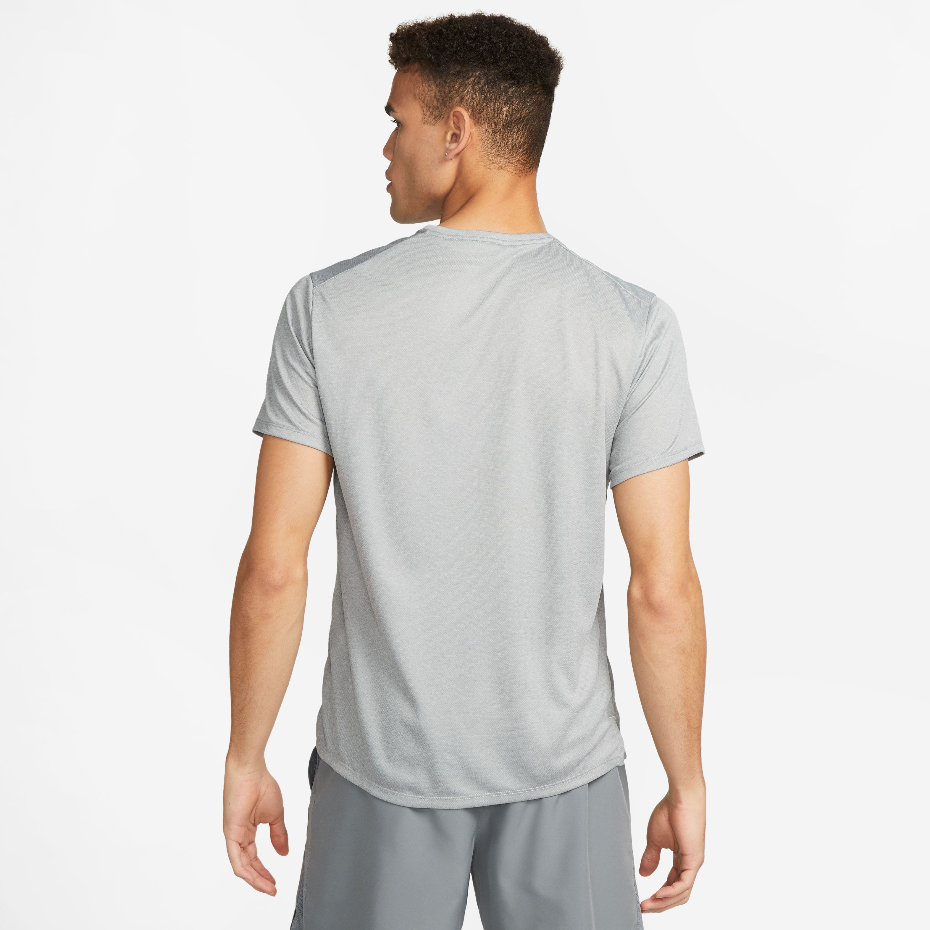 nike miler grey t shirt
