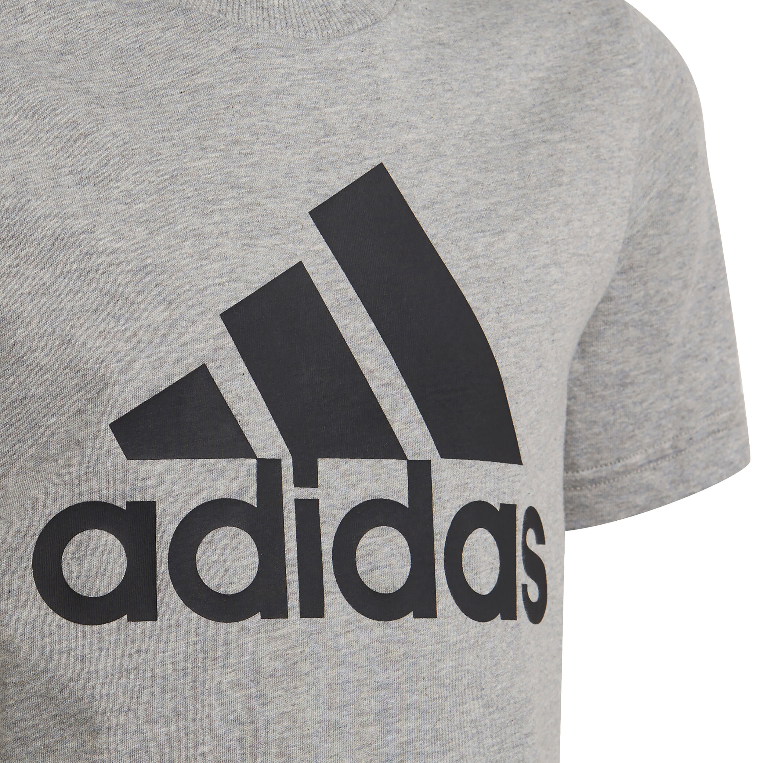Buy adidas Big Logo T Shirt Boys Lightgrey Black in size 140 online Running Point COM
