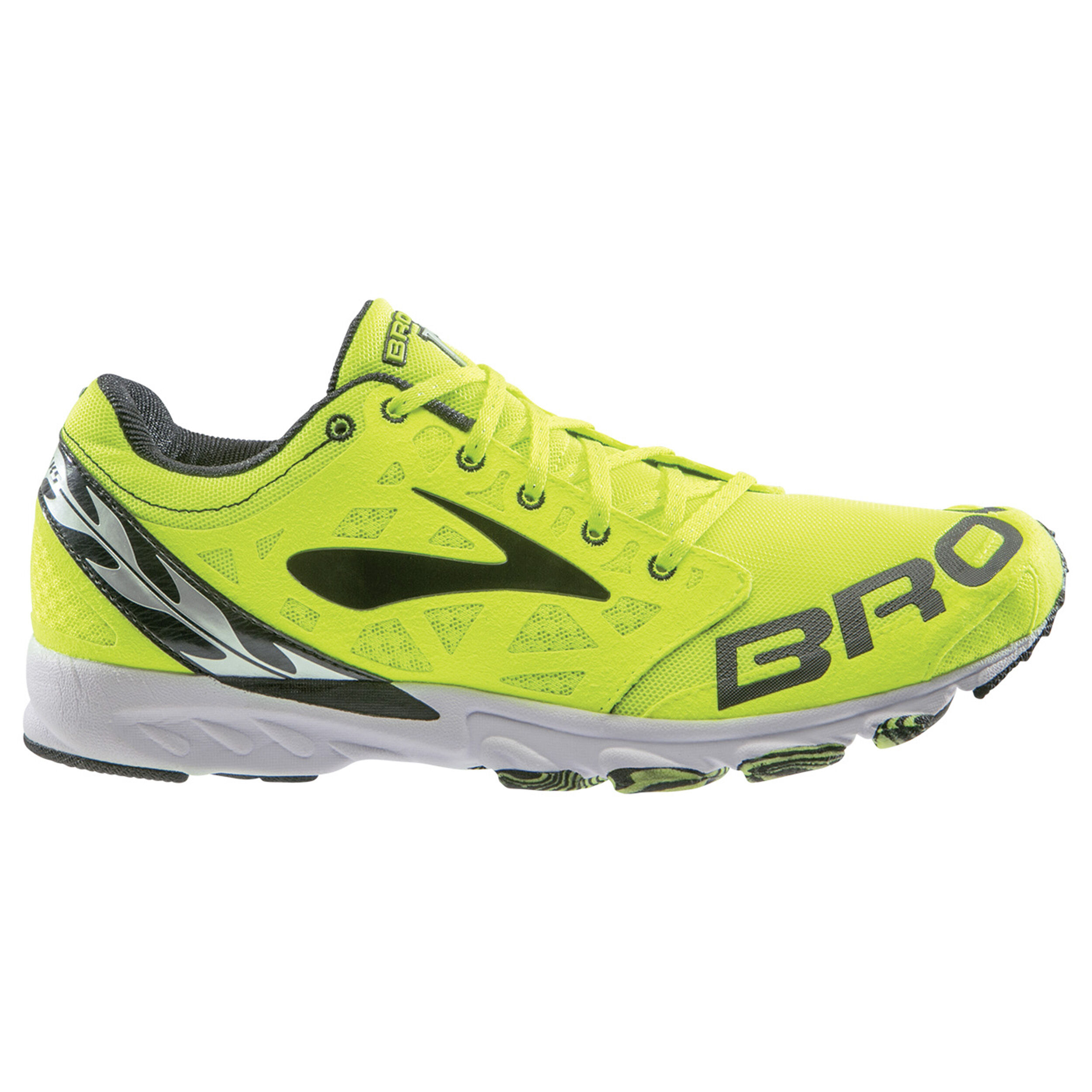 T7 Racer Competition Running Shoe Neon Yellow Black