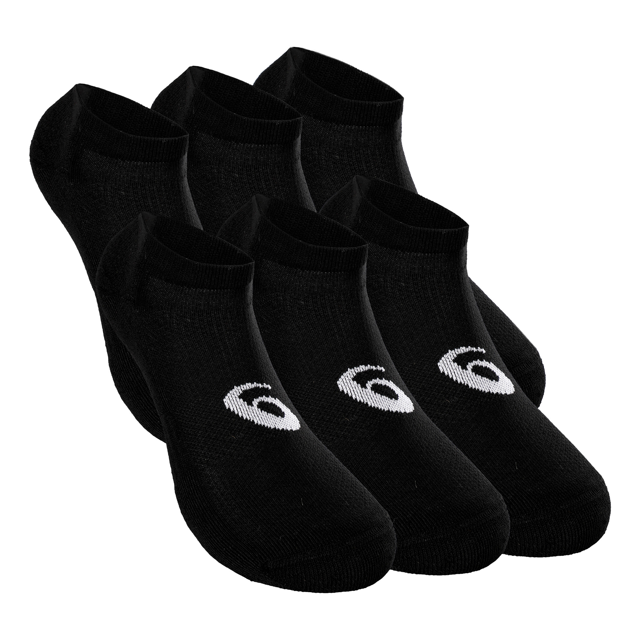 Black asics top socks