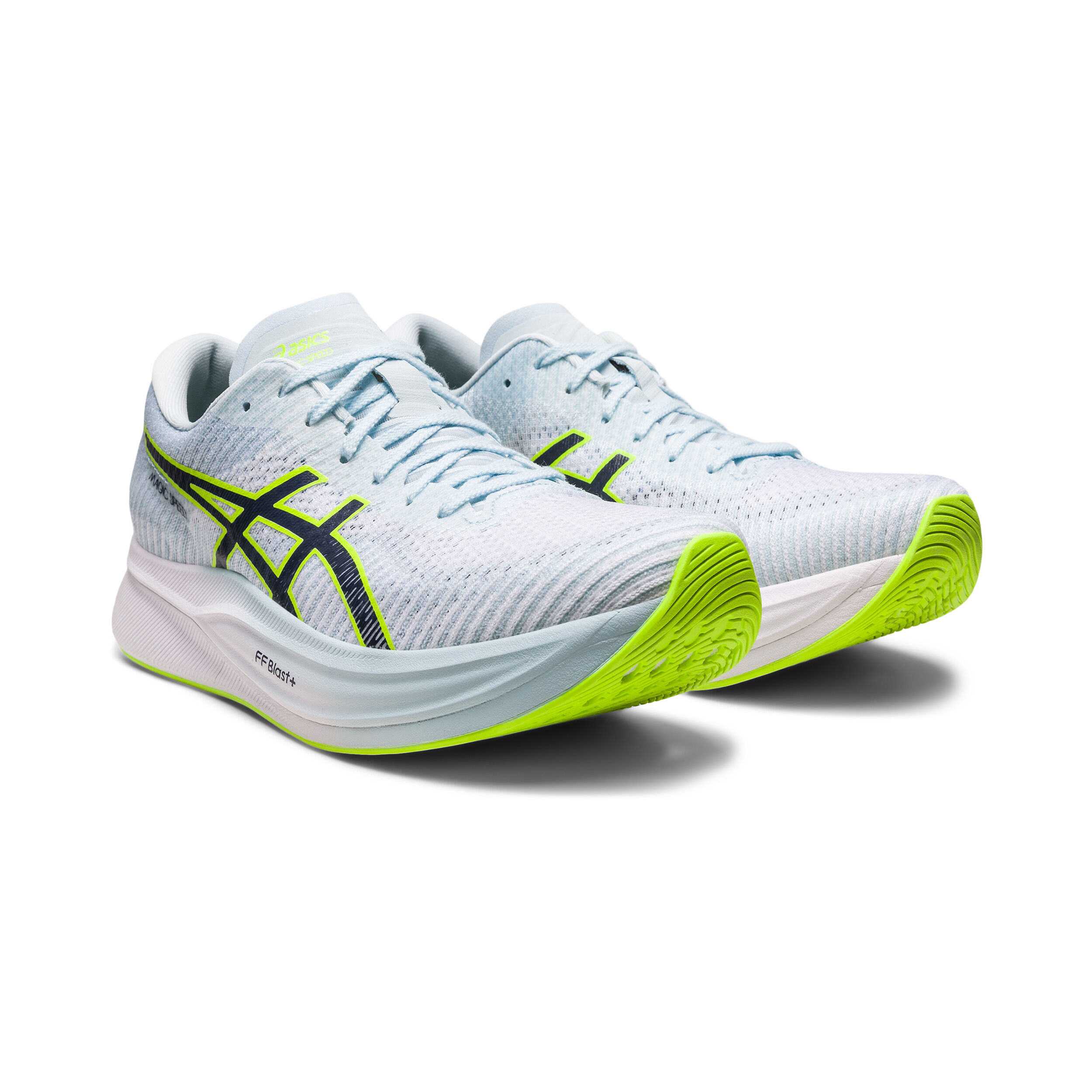 Buy ASICS Magic Speed 2 Competition Running Shoe Women Light Blue, Neon  Green online | Running Point COM