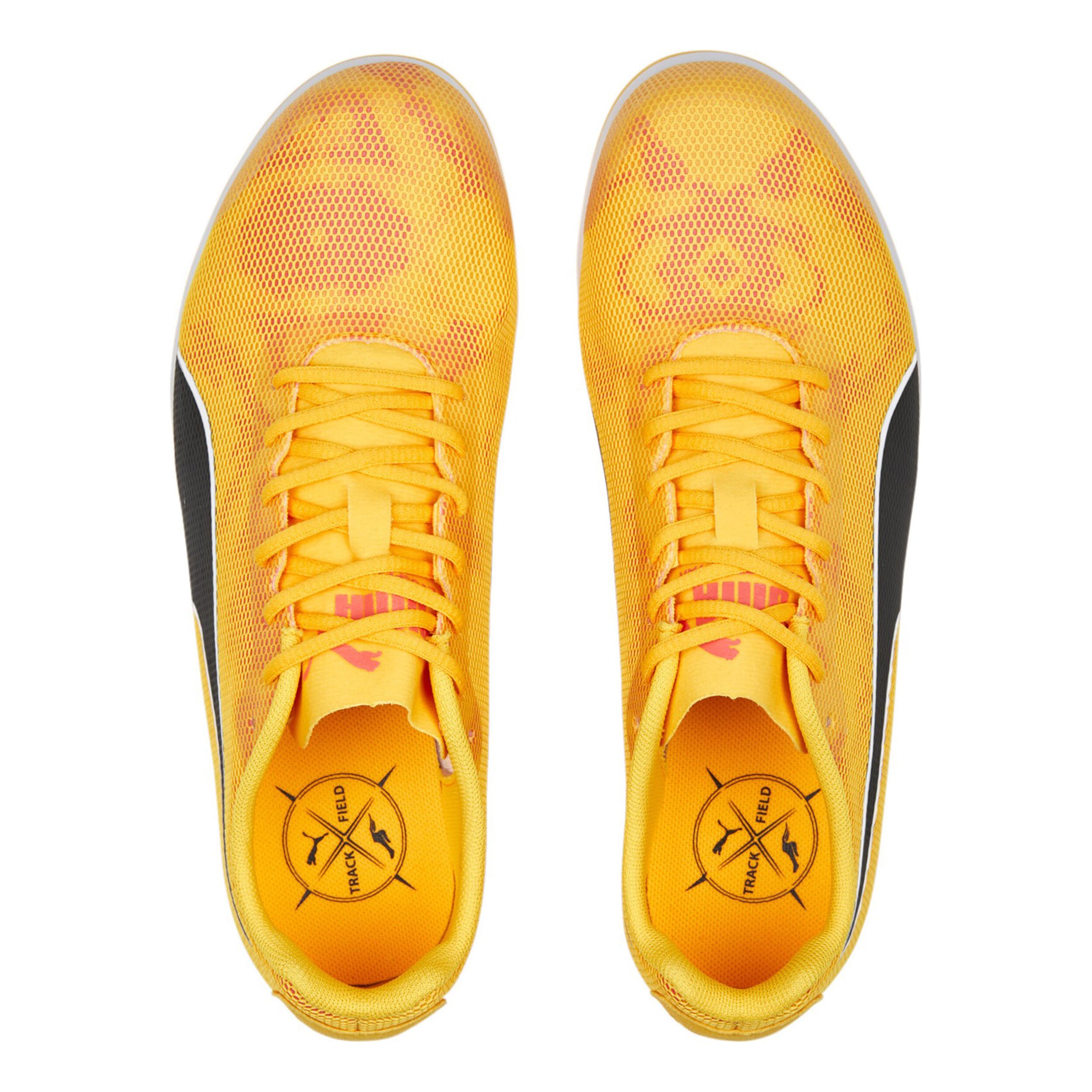 EvoSPEED Star 8 Spike Shoes Kids Orange Yellow