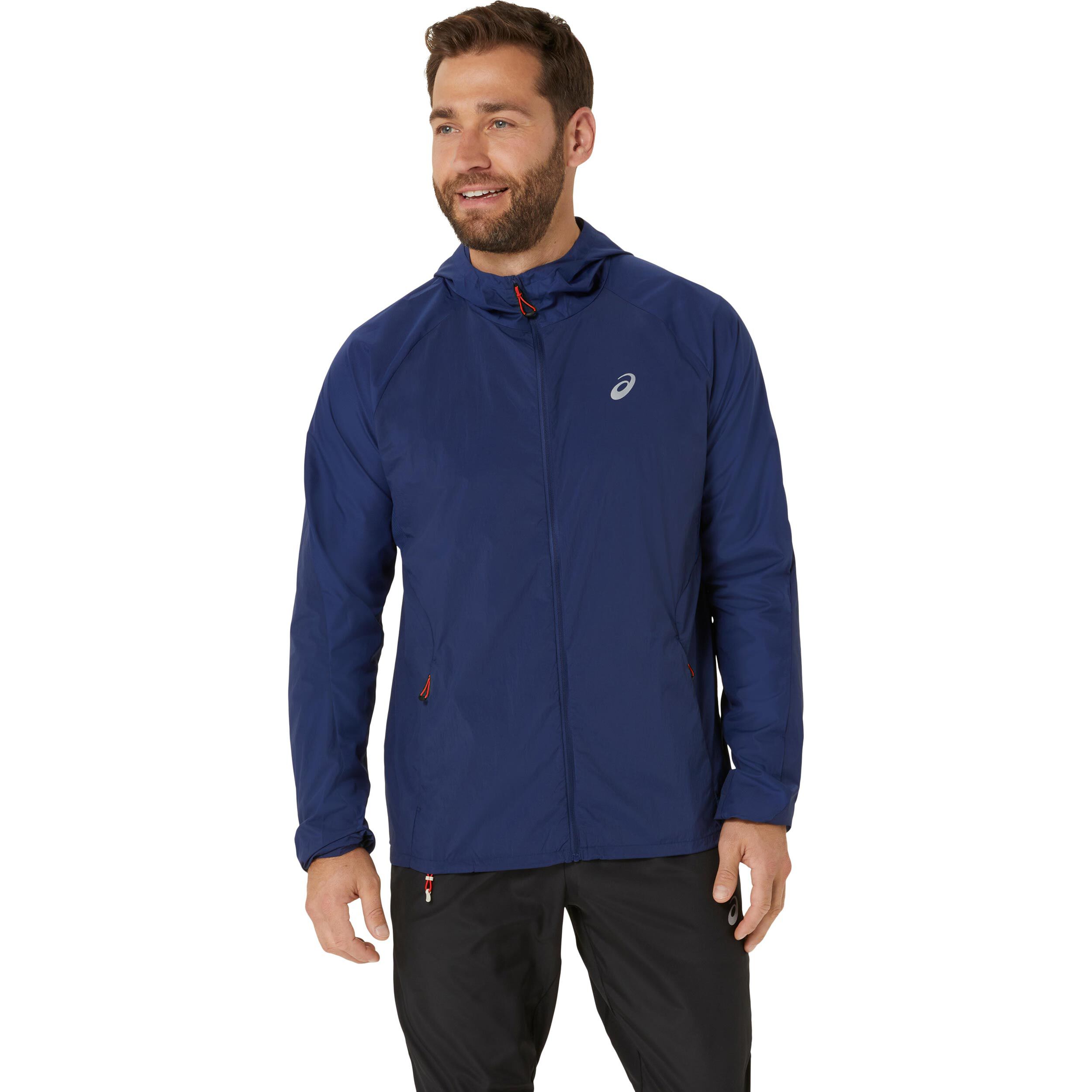 Buy ASICS Road Packable Running Jacket Men Dark Blue online Running Point COM
