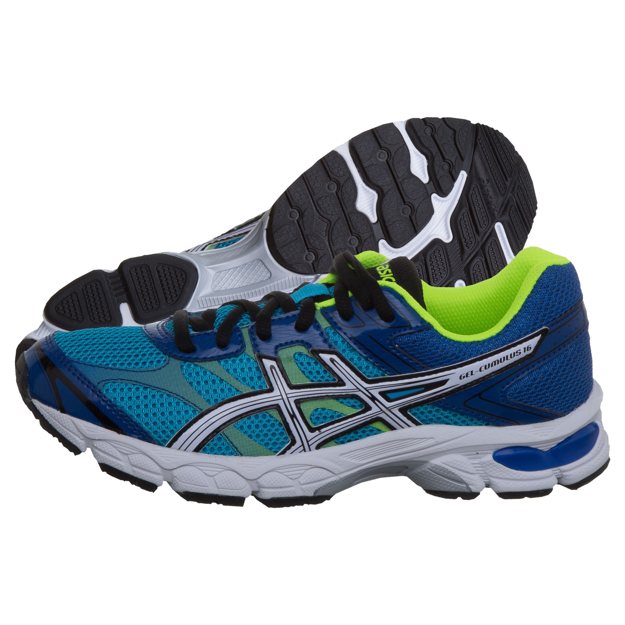 Buy ASICS Gel Cumulus 16 GS Neutral Running Shoe Kids Blue White